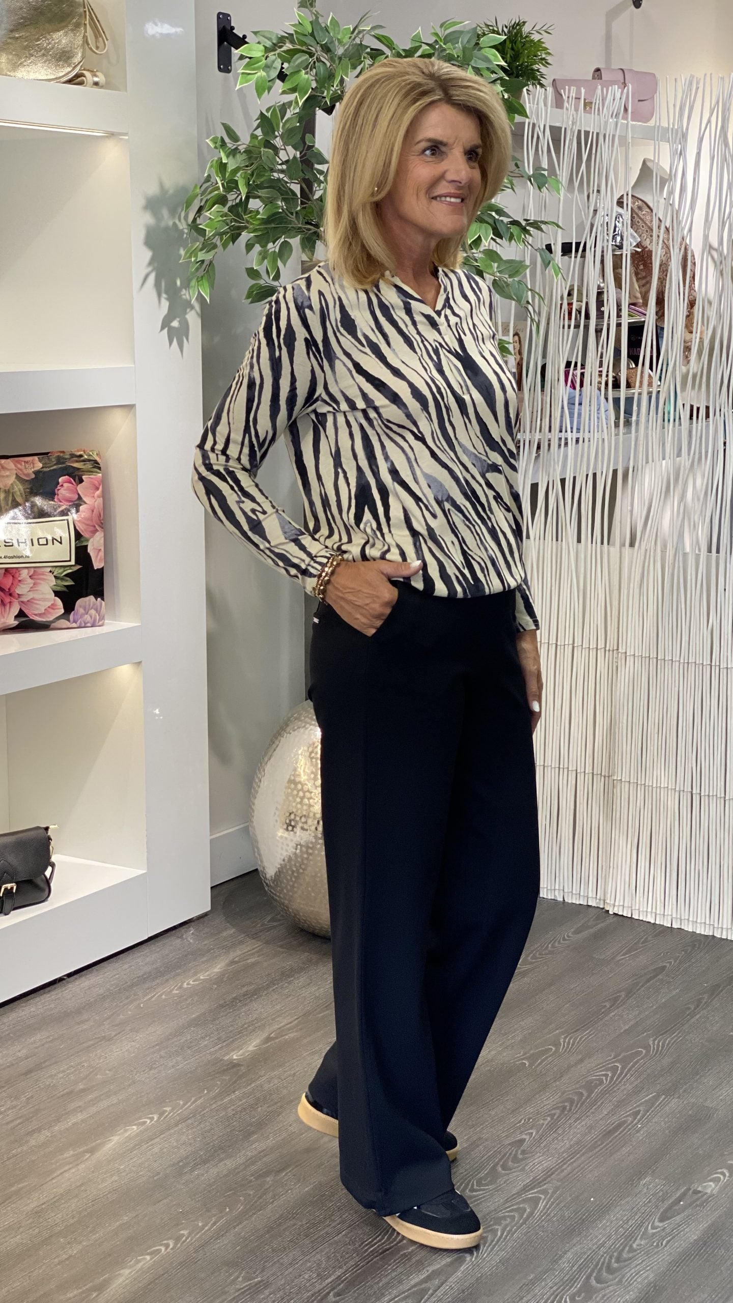 Maicazz Zizo Pattiwide Broek zwart