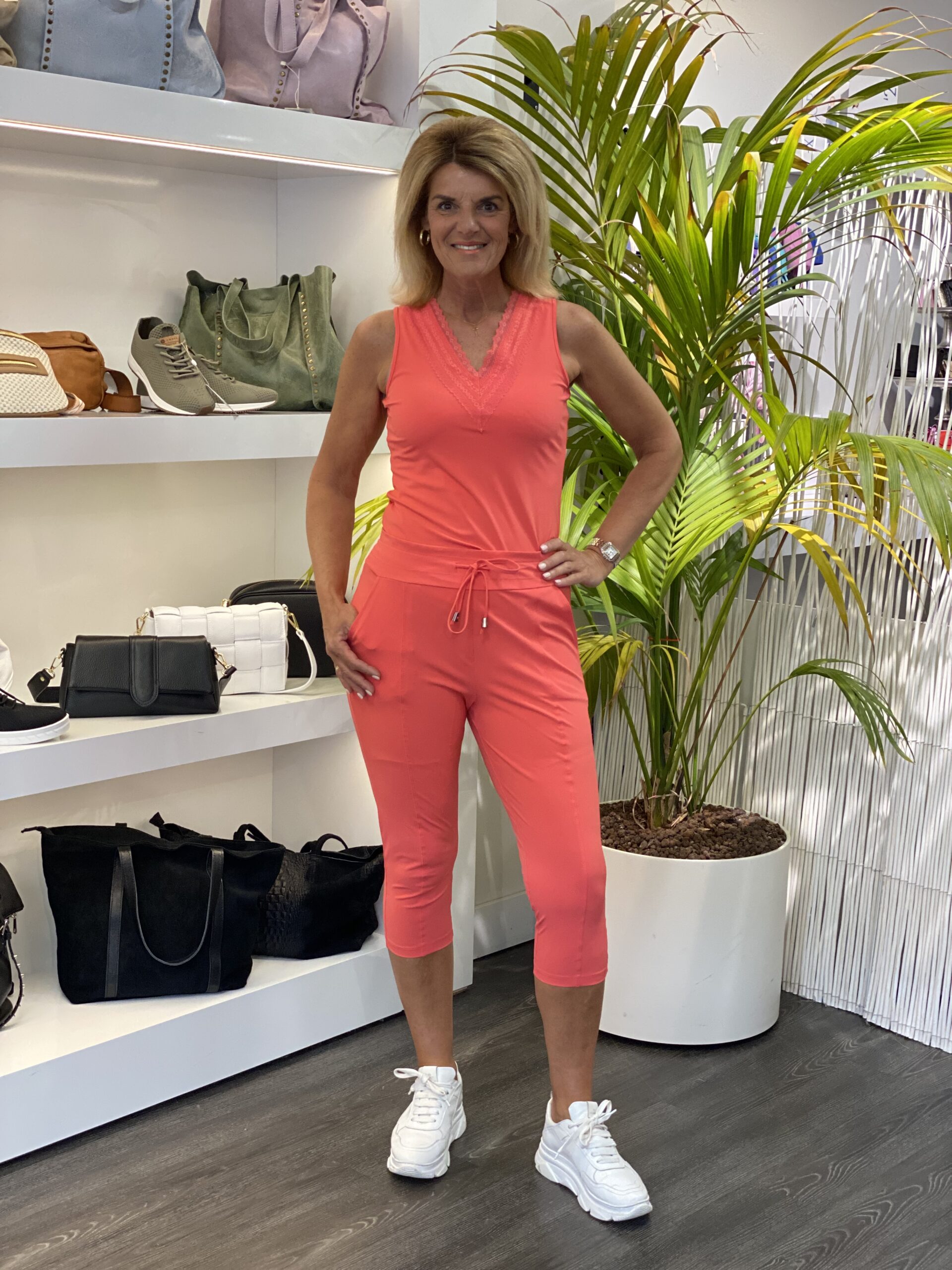 Mi Piace Travelstof Top Kant koraal 202254