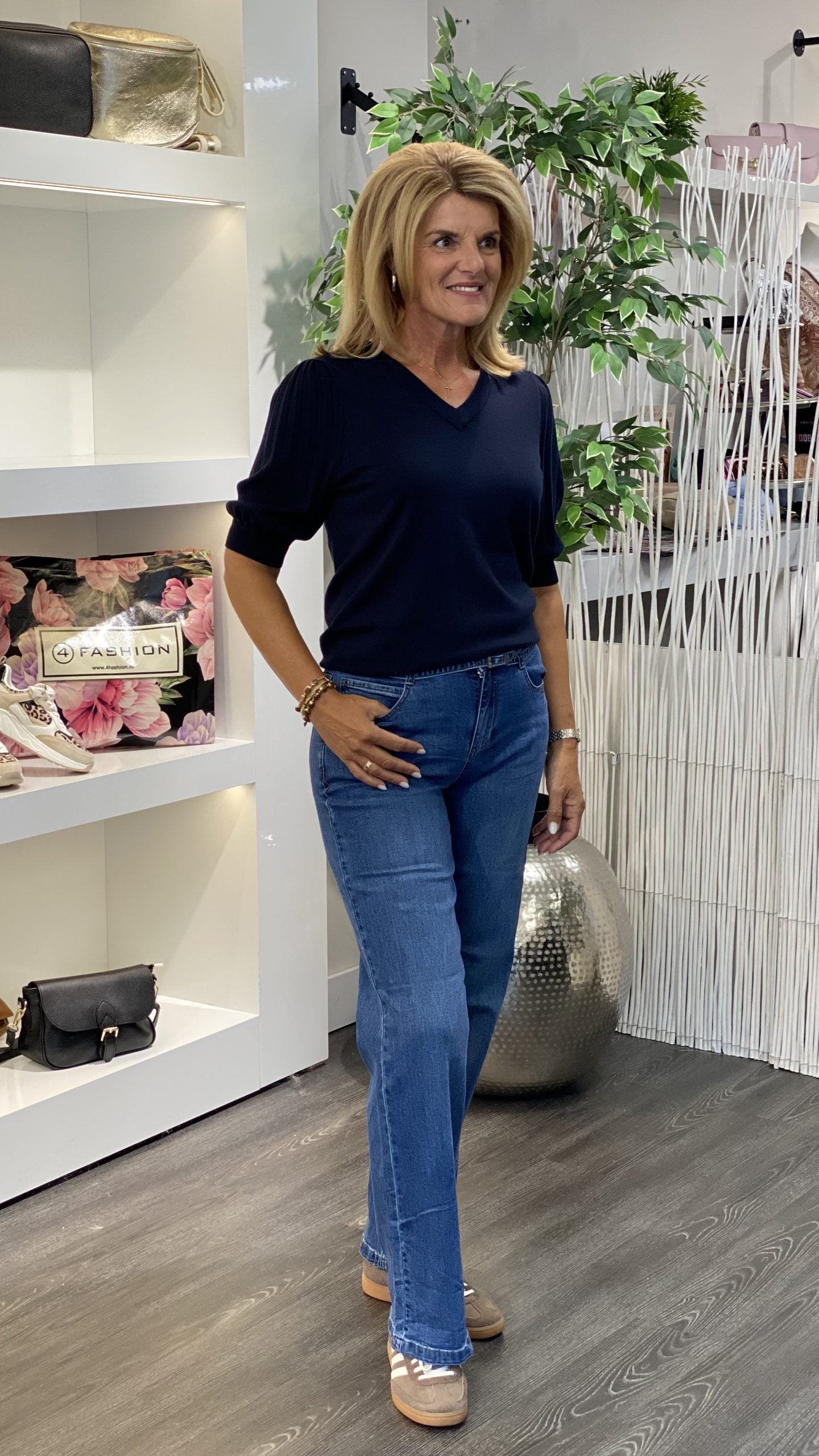 Red Button Claudette jeans & Belt Broek L33 stone used