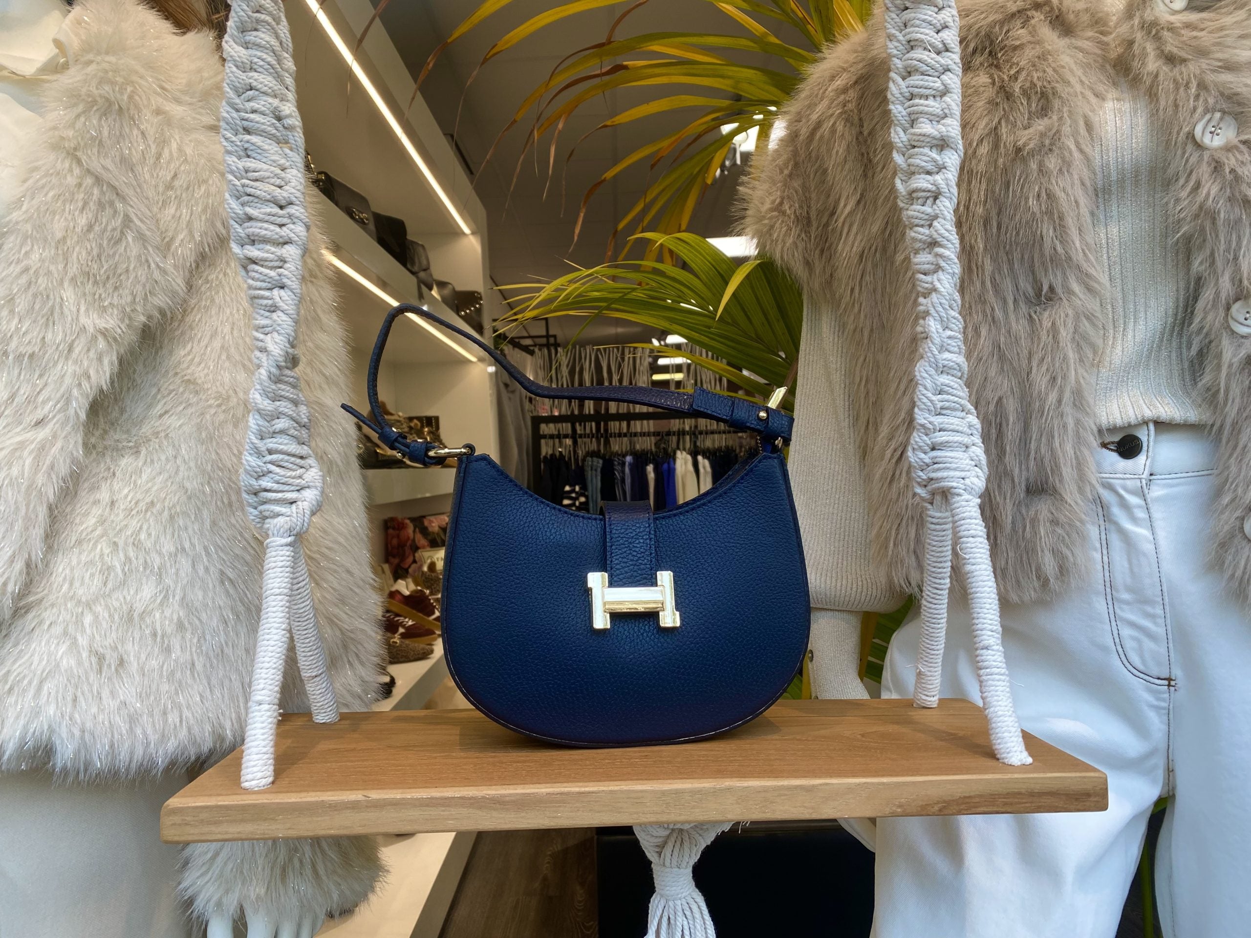 Inez Tas Classic Grain Dark Blue T285