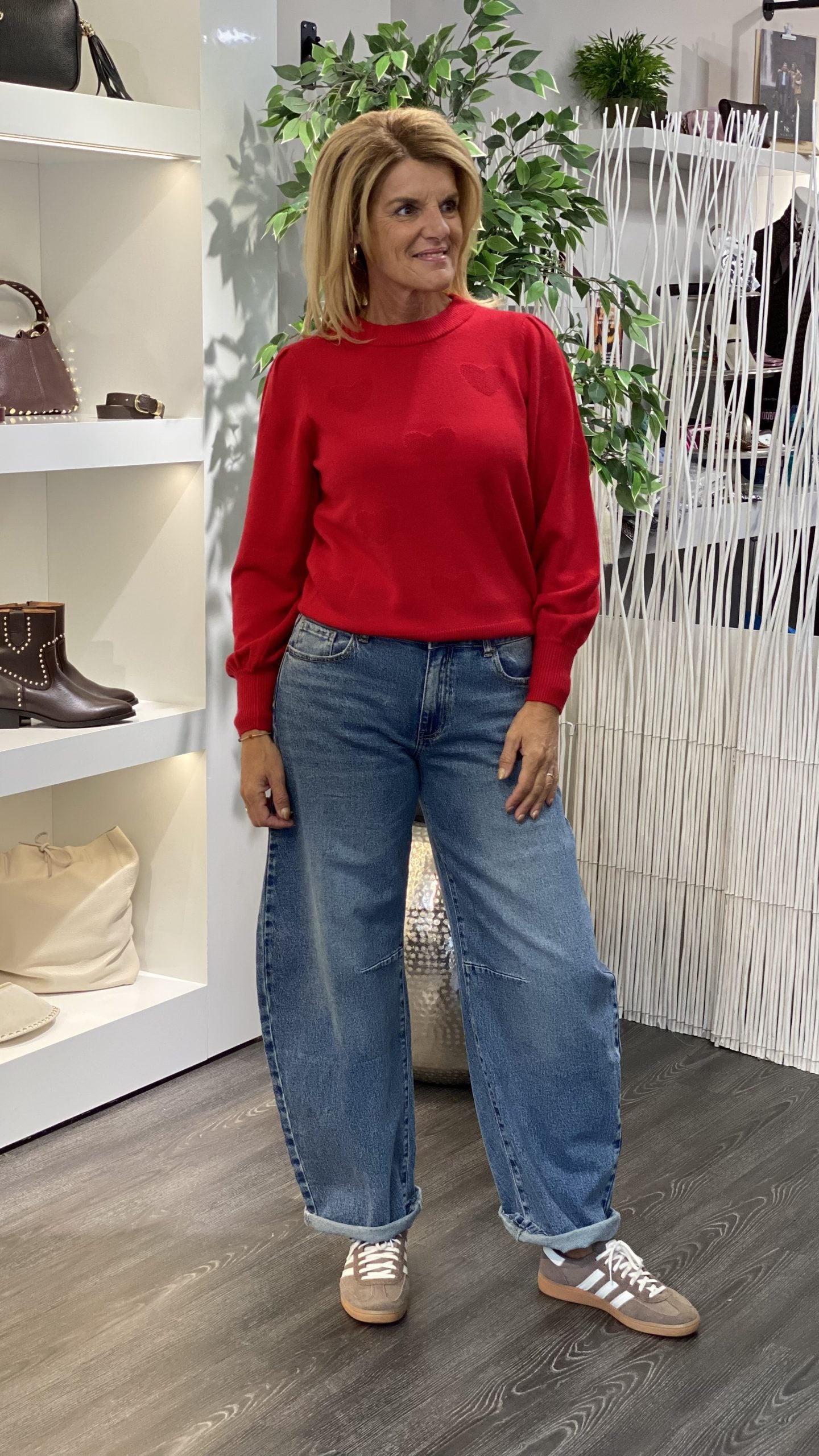 Freequent Alfa Pullover trui chili pepper