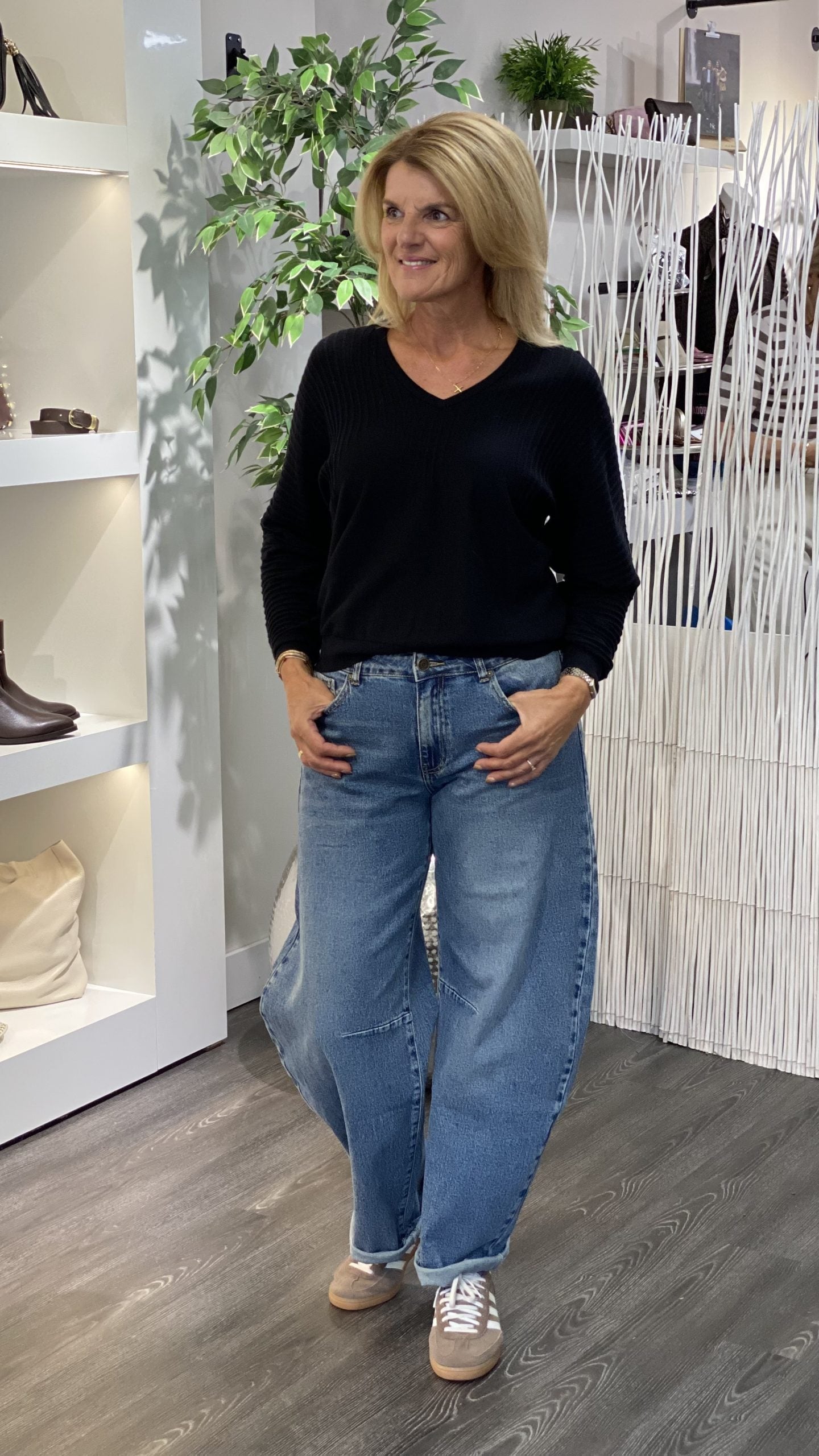 Freequent Alfa Pullover trui black