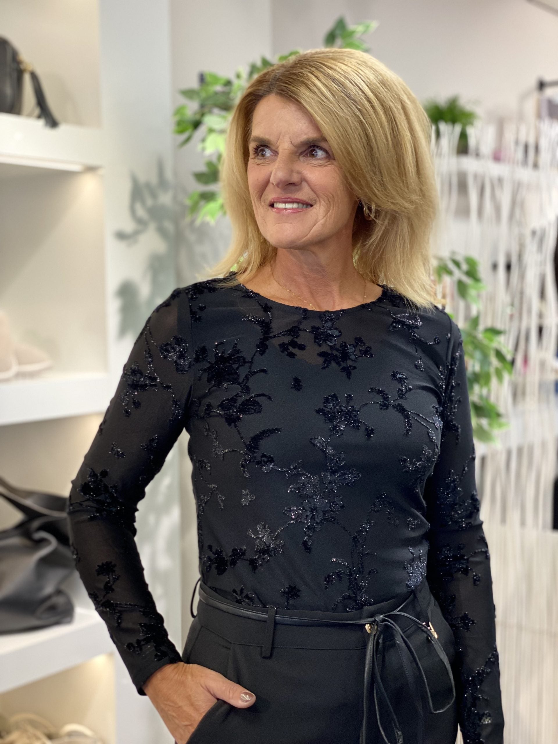 Freequent Biska Top zwart