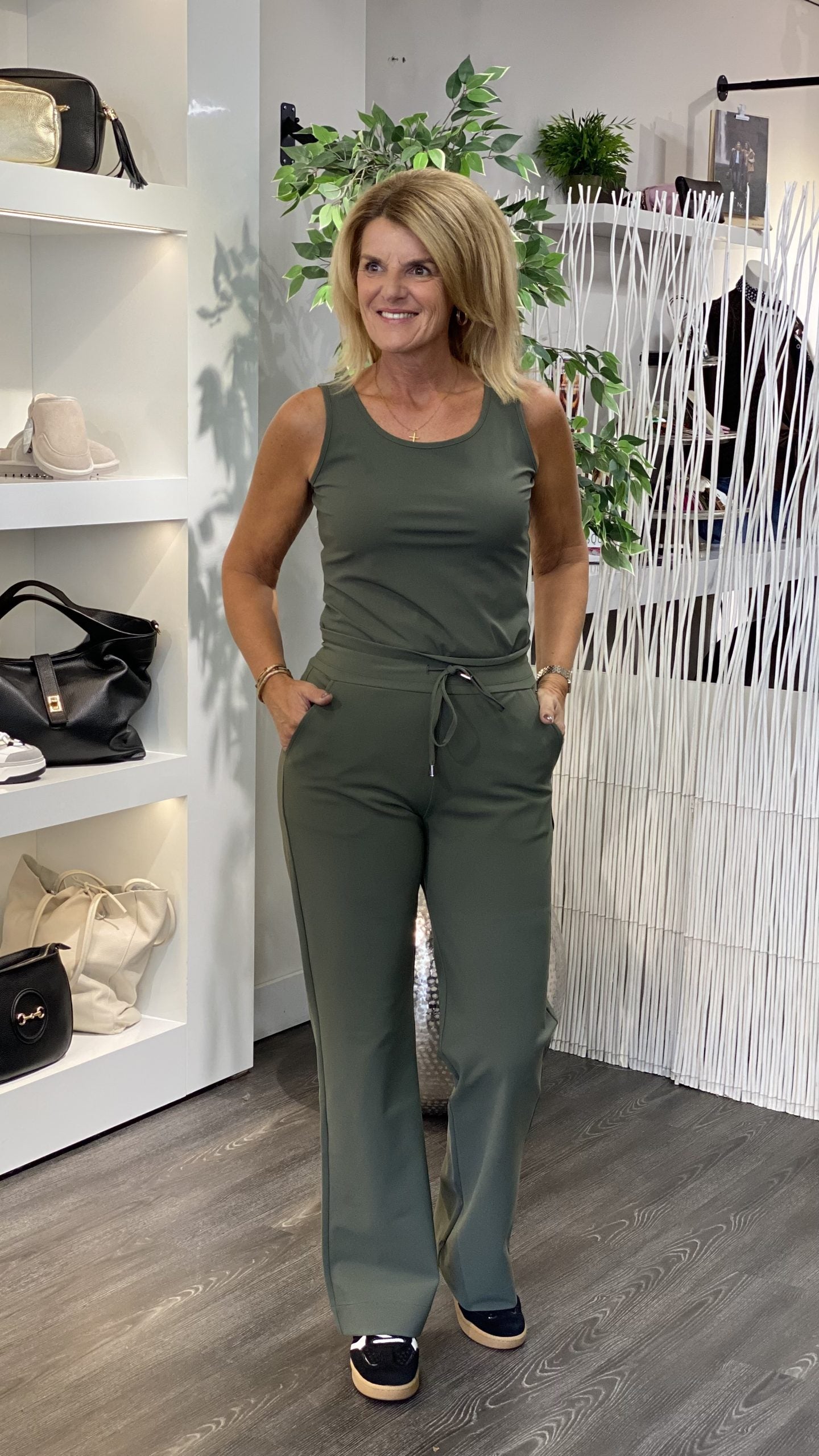 Mi Piace Bonded Travelstof Broek Premium Kwaliteit 202631 deep depth