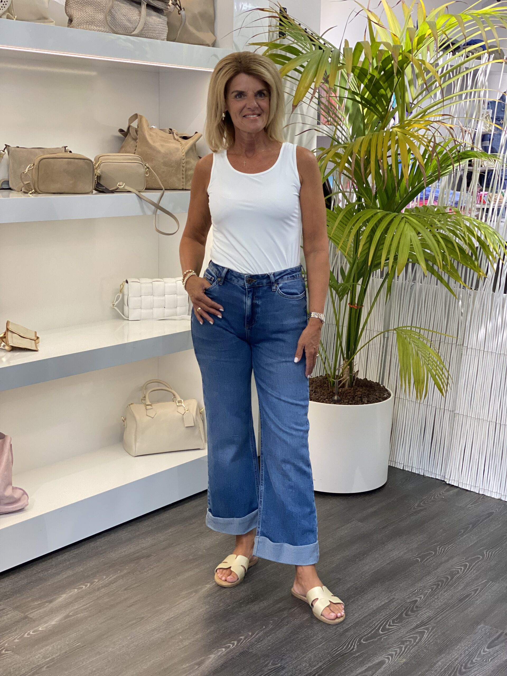 Mi Piace Travelstof Top off white 202027