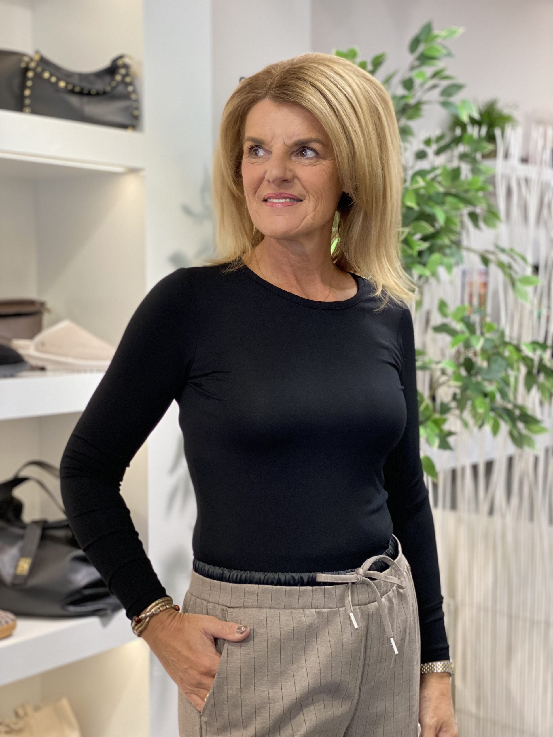 Freequent Liana Top zwart