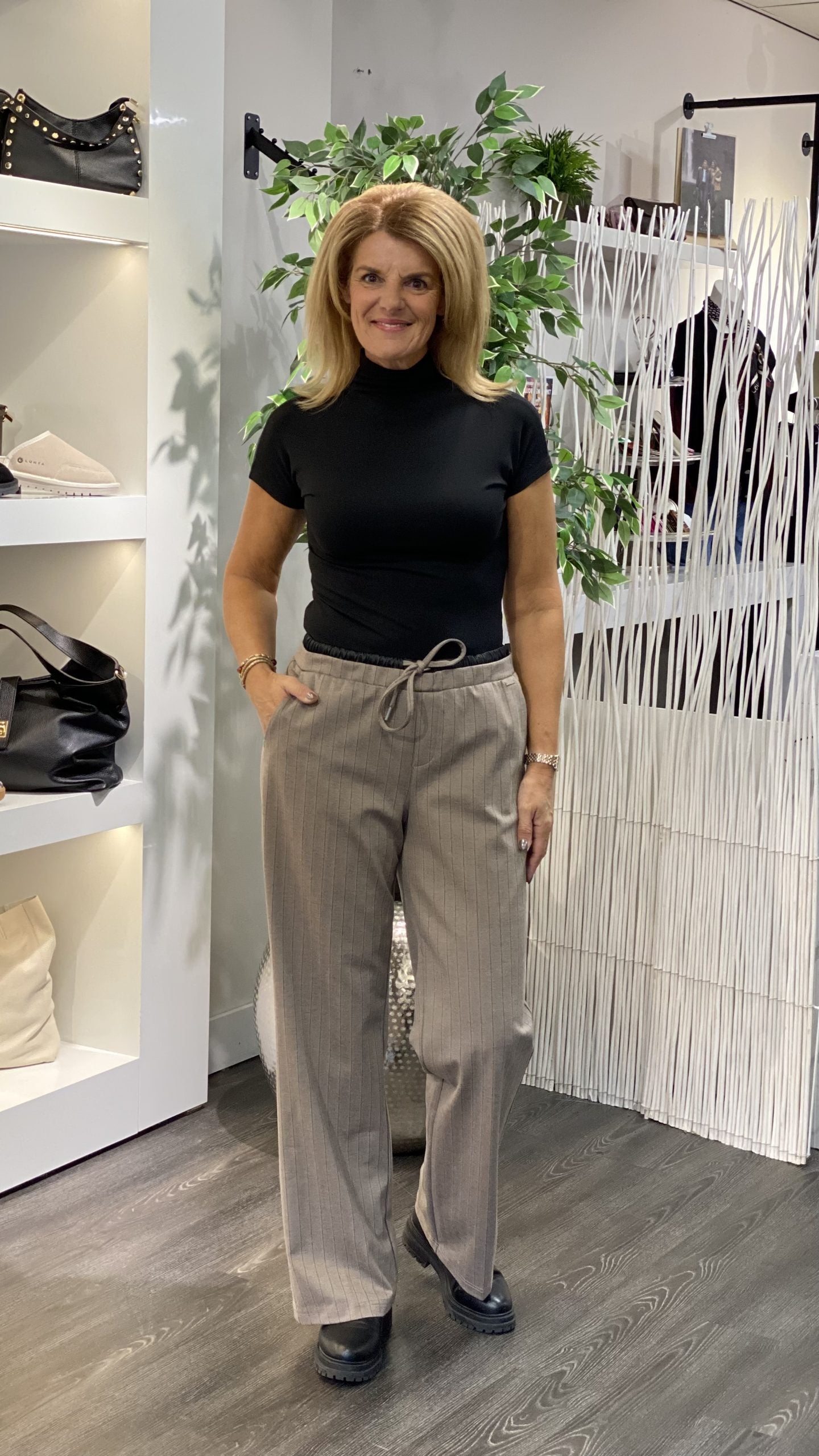 Fashion Col Top zwart