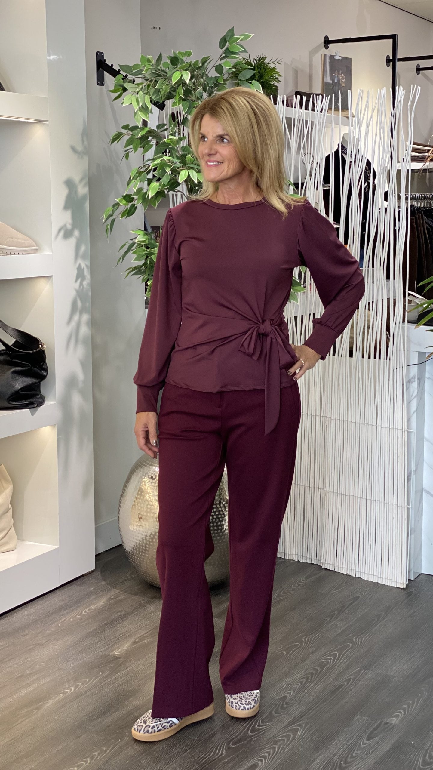 Musthaves by Elja Top Strik burgundy