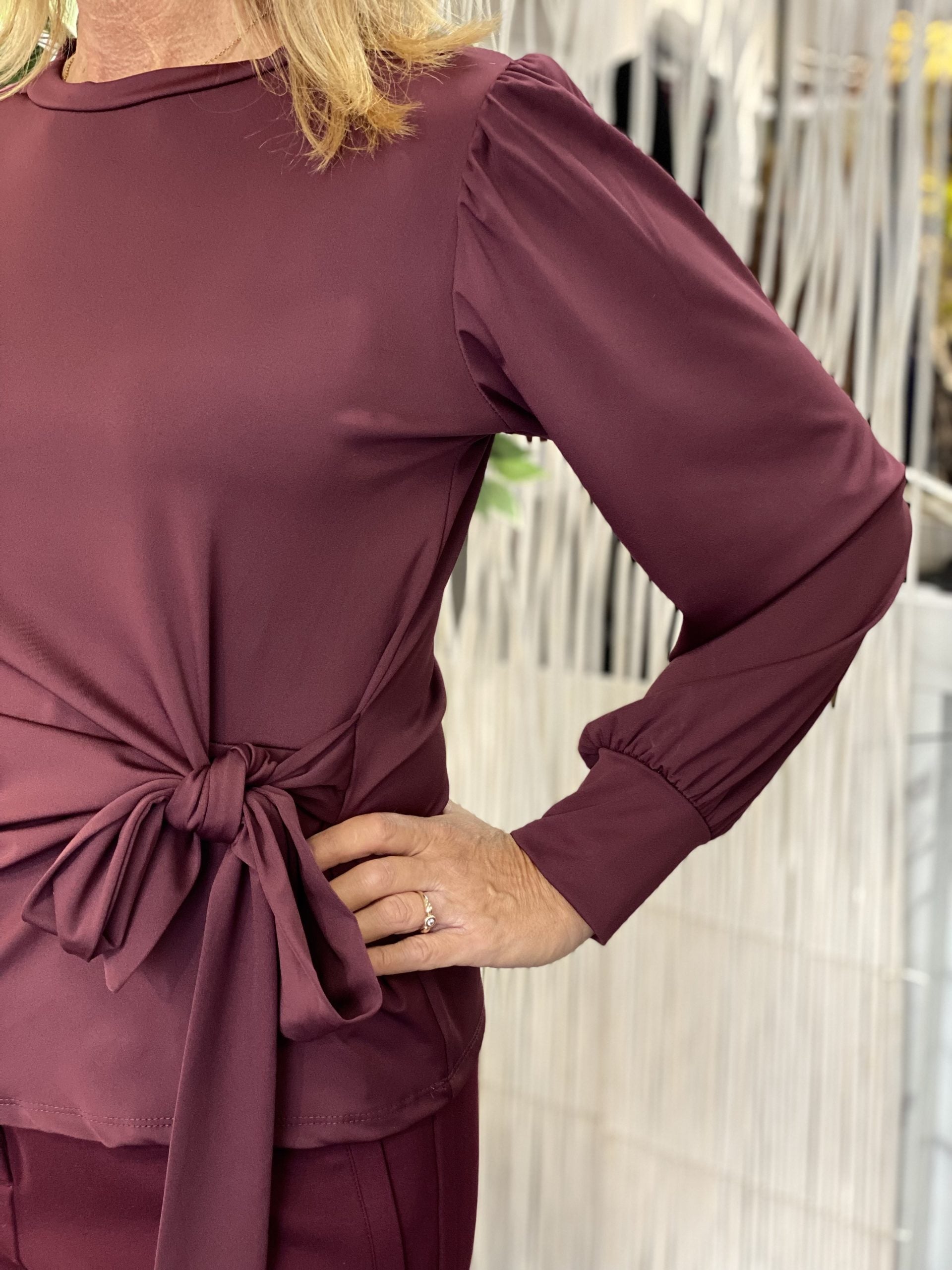 Musthaves by Elja Top Strik burgundy