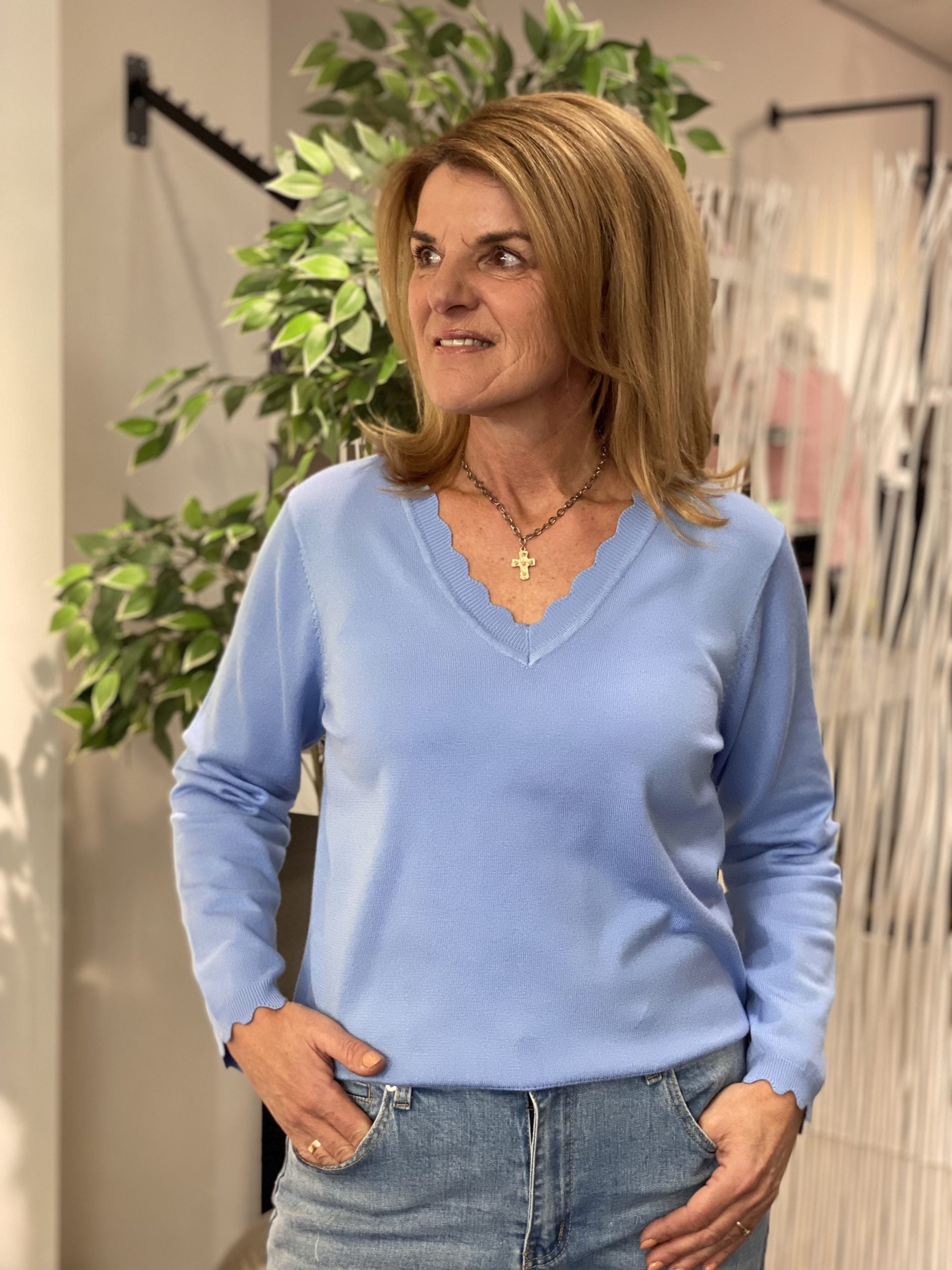 Freequent Katie Pullover vista blue