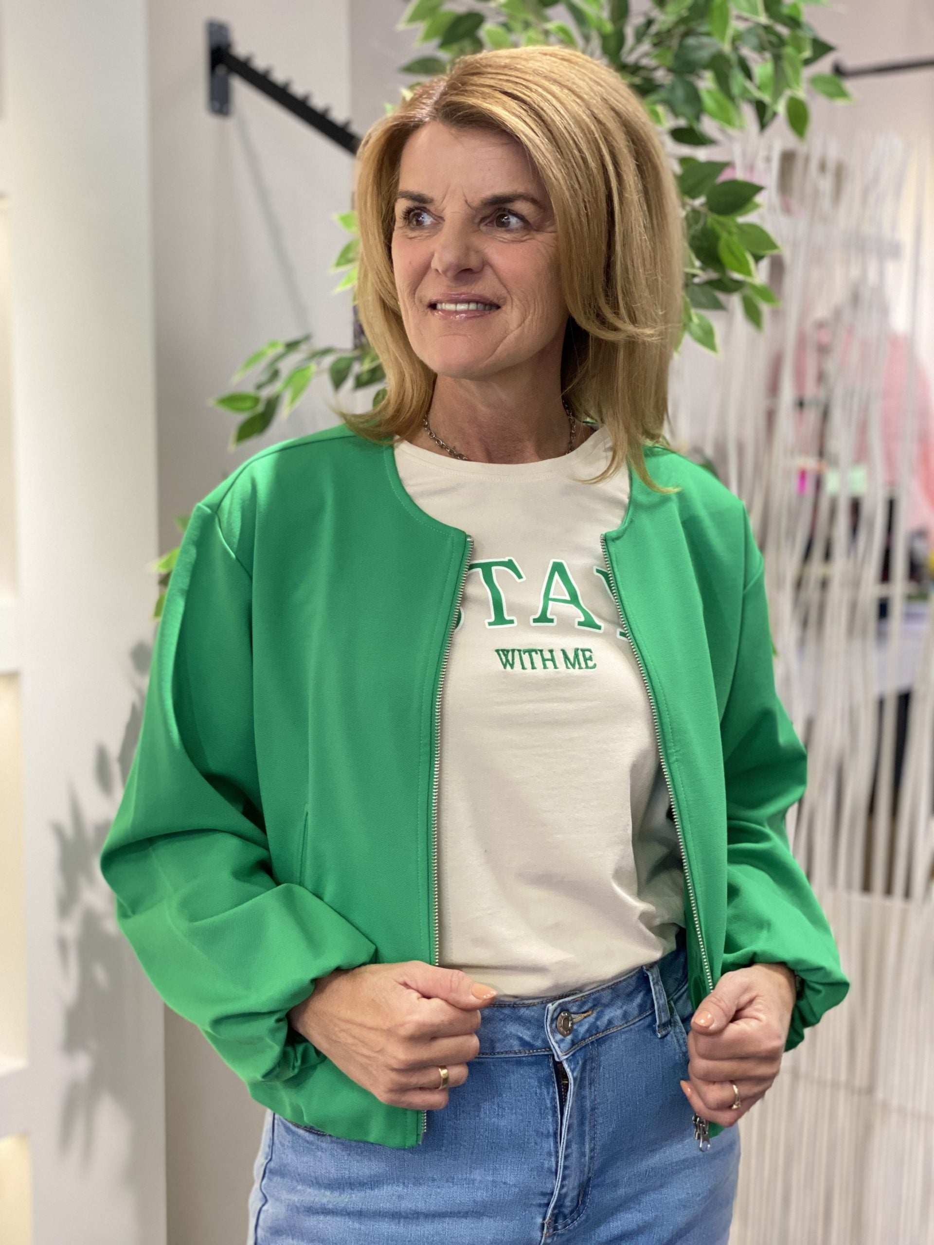 Freequent Nanni Jacket bright green