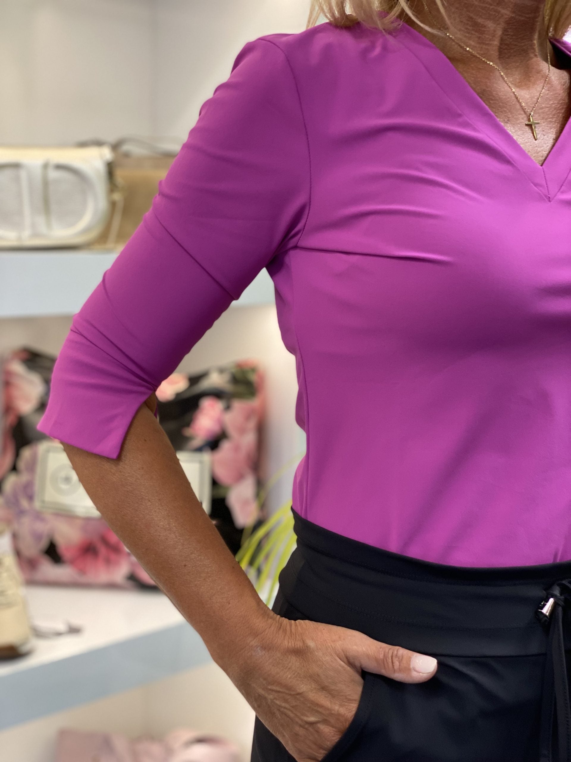 Mi Piace Travelstof Top orchid 202329