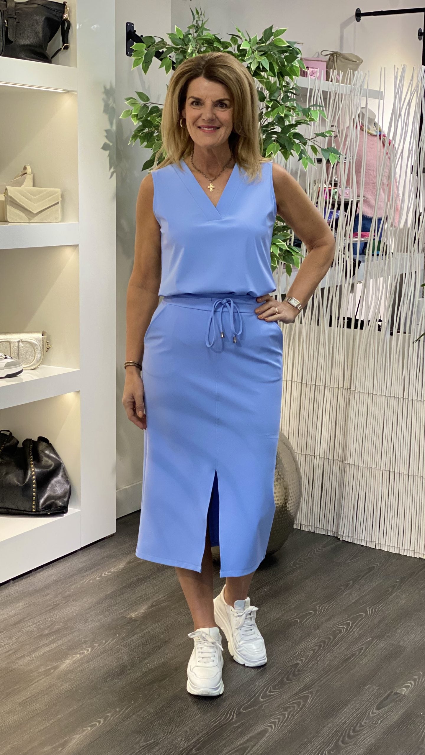 Mi Piace Travelstof Mouwloze Top 202425 lavender blue