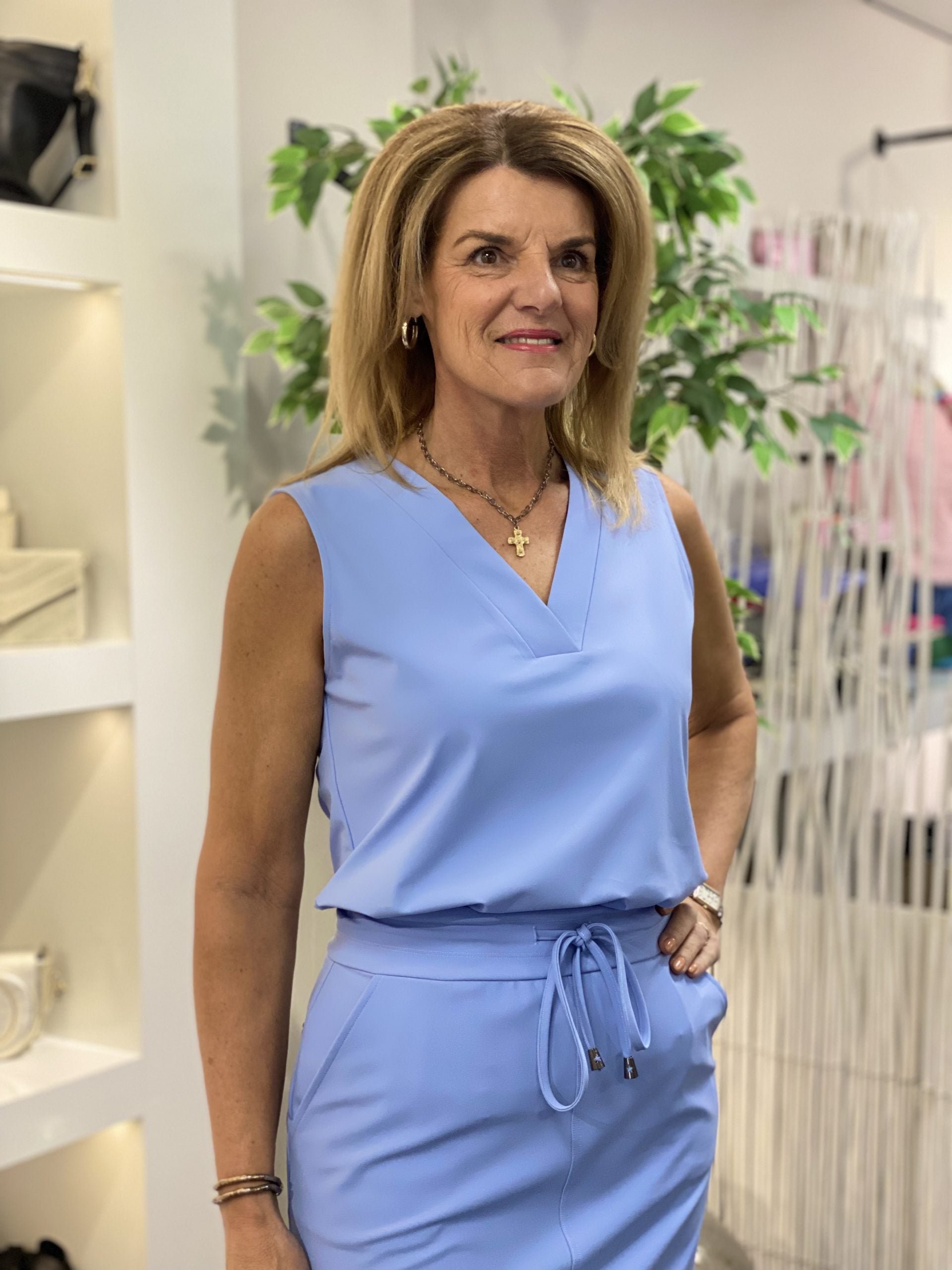 Mi Piace Travelstof Mouwloze Top 202425 lavender blue