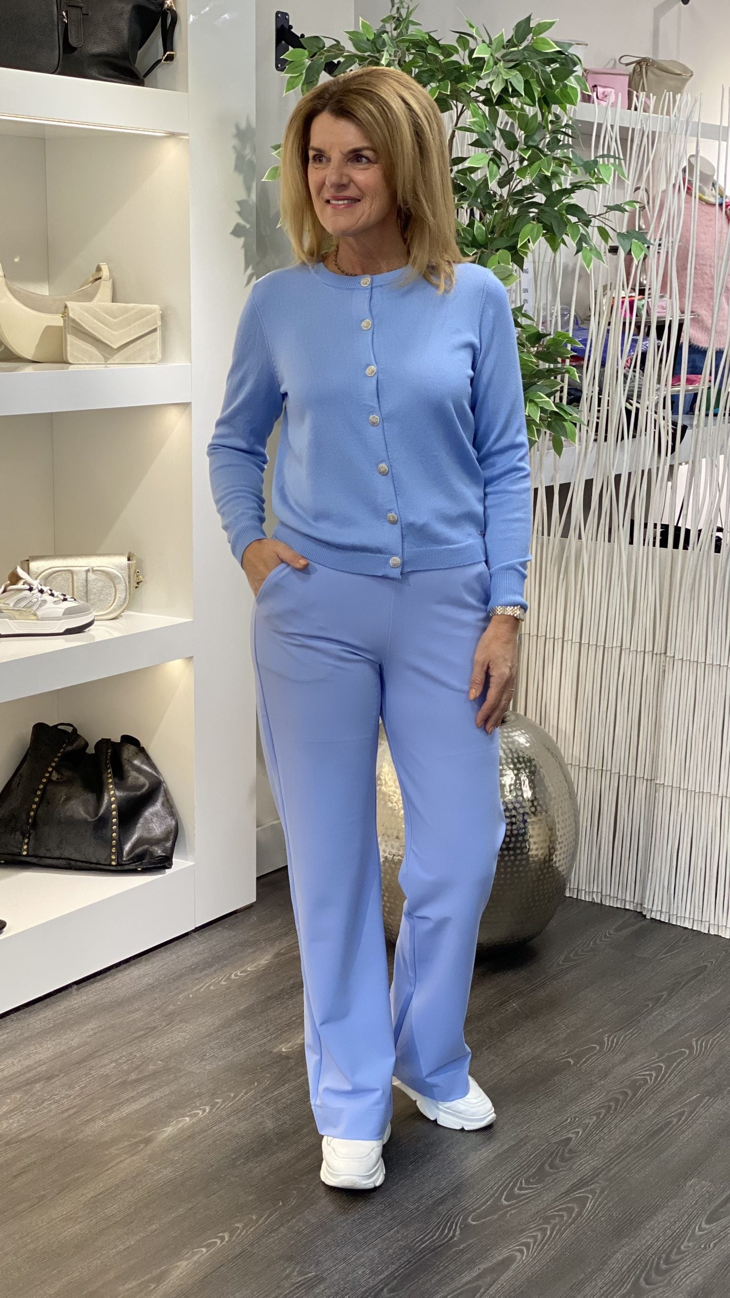 Mi Piace Cardigan Vest 202789 lavender blue