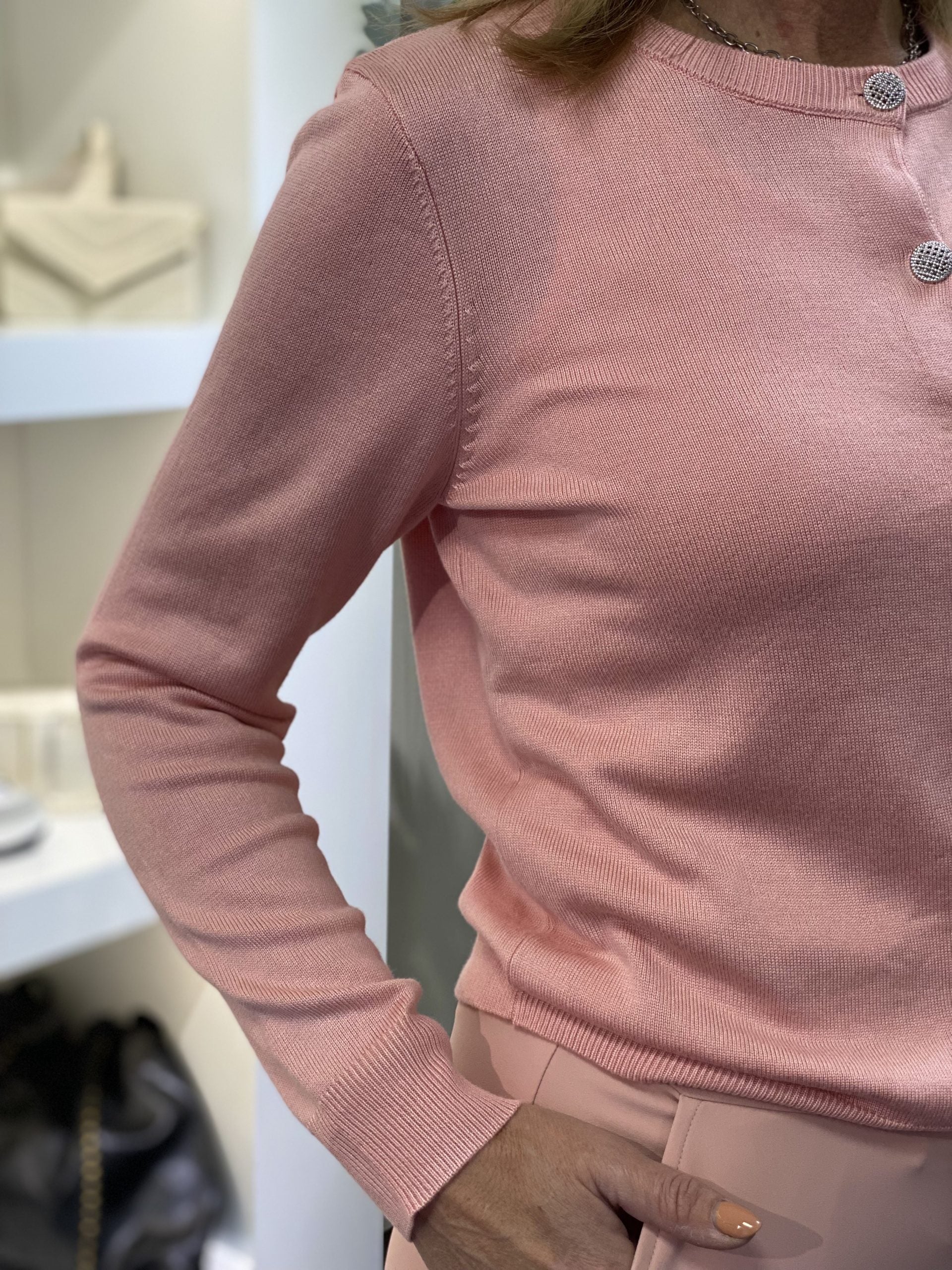 Mi Piace Cardigan Vest 202789 mellow rose