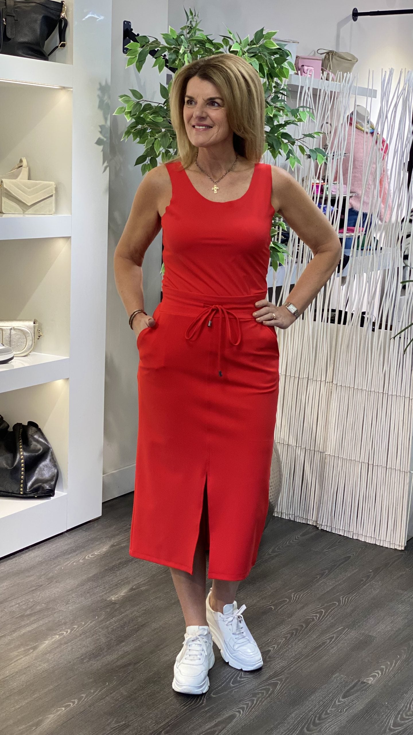 Mi Piace Travelstof Top Light Brushed 202775 rood