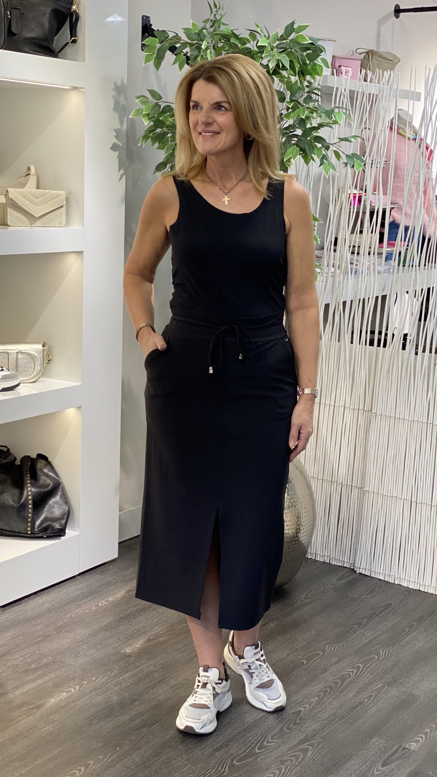 Mi Piace Travelstof Top Light Brushed 202775 zwart