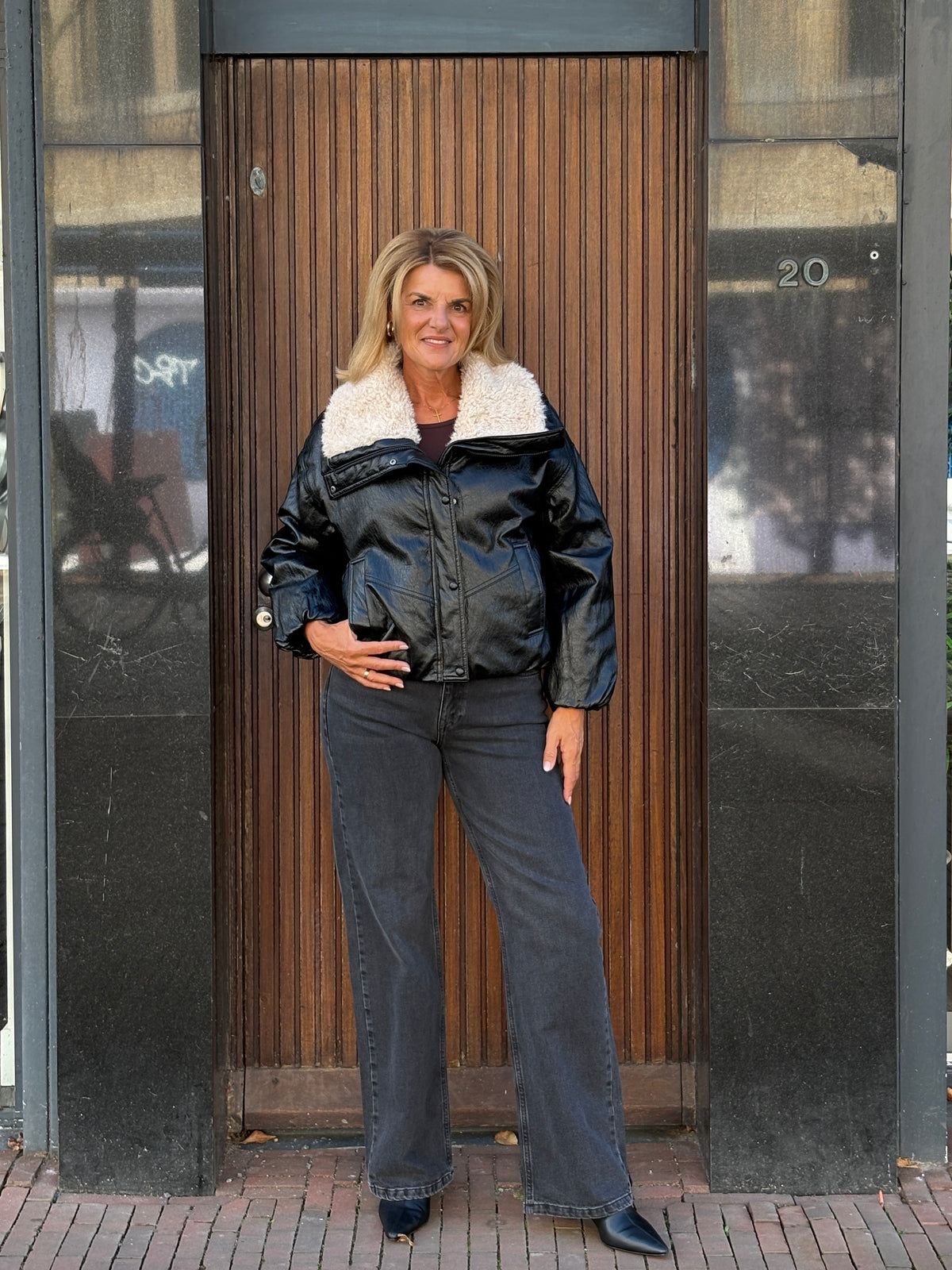 Freequent Gloss Jacket black/moonbeam