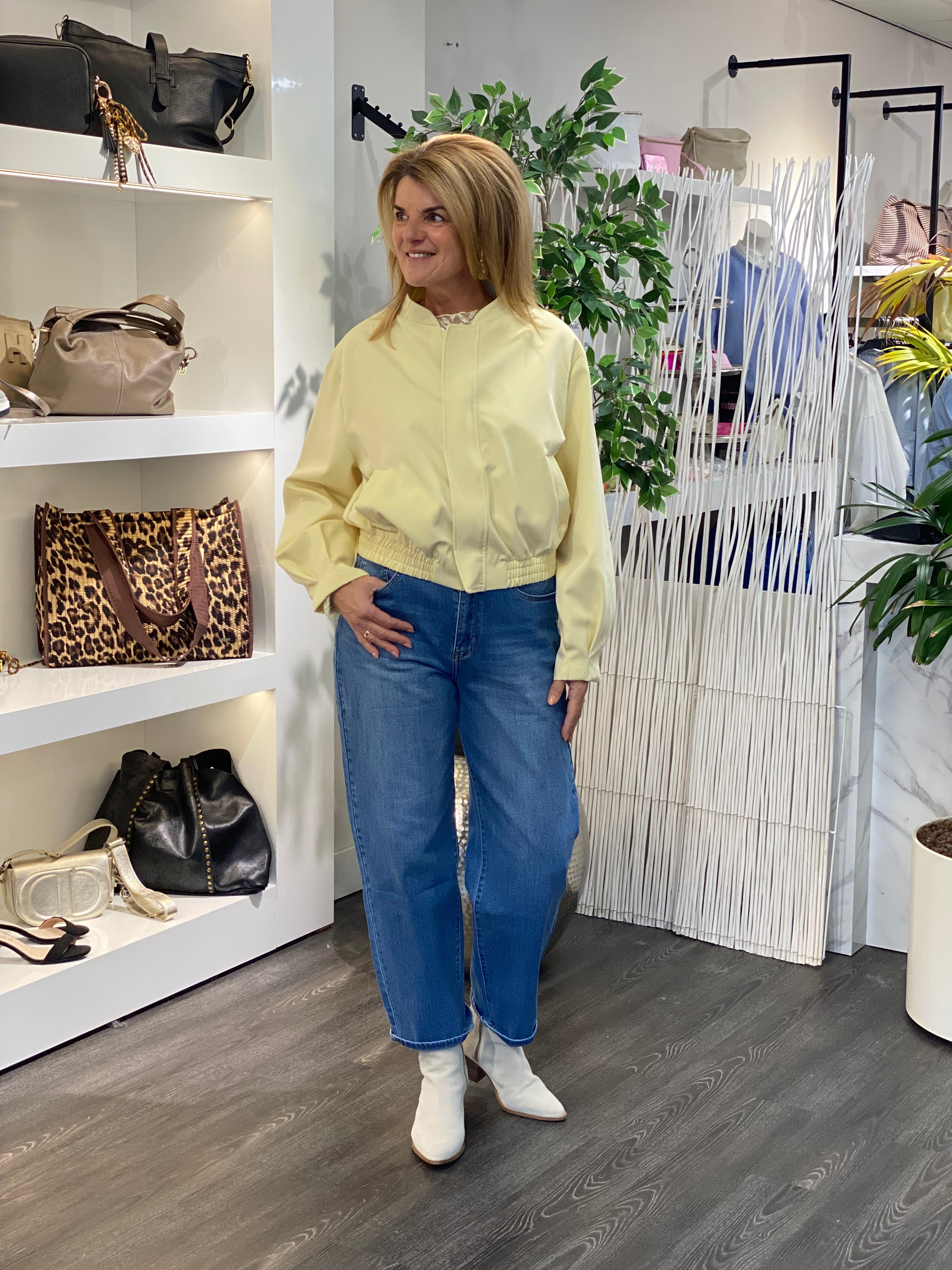 Unika Fashion Bomberjack 3961 geel