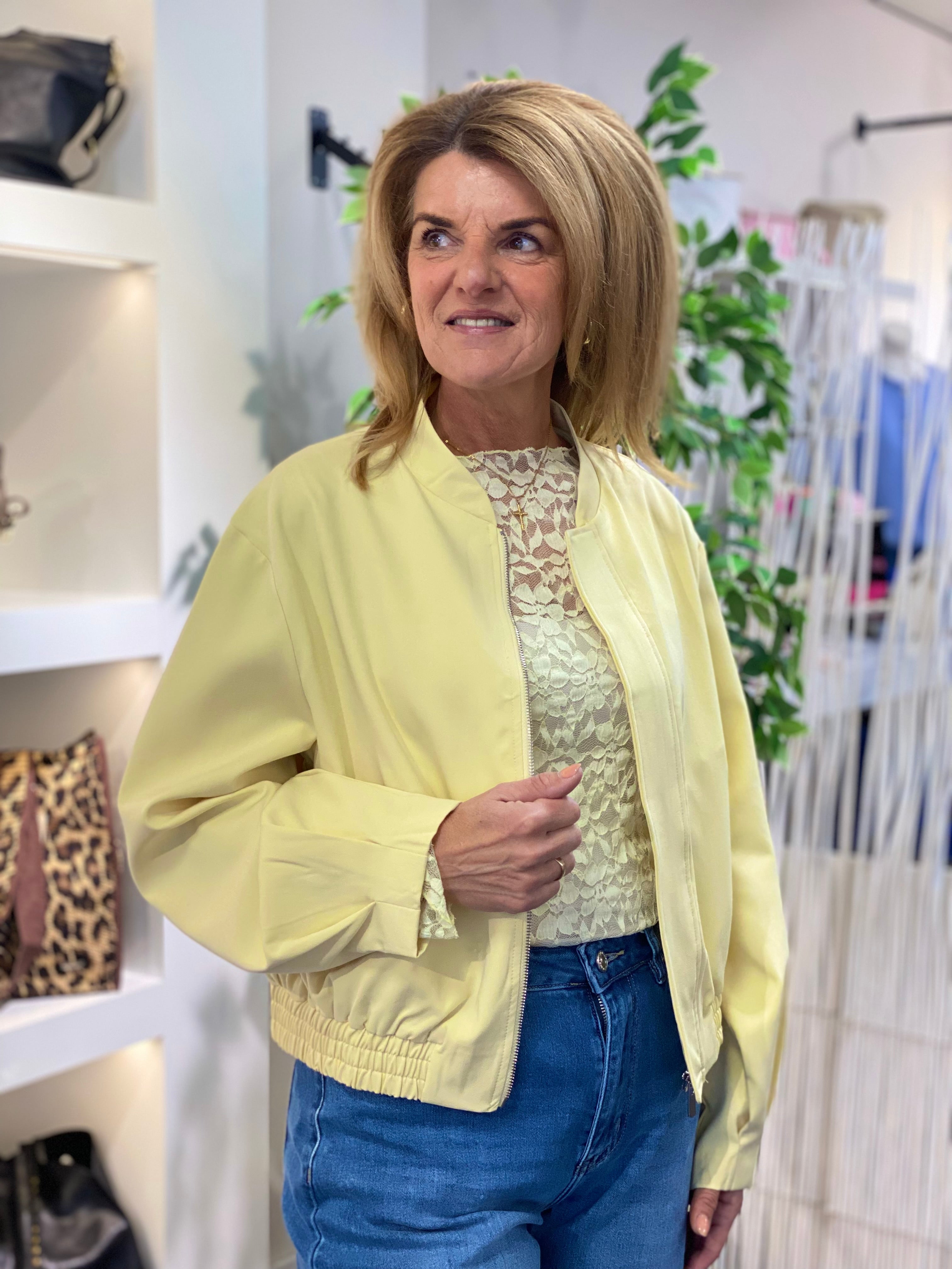 Unika Fashion Bomberjack 3961 geel