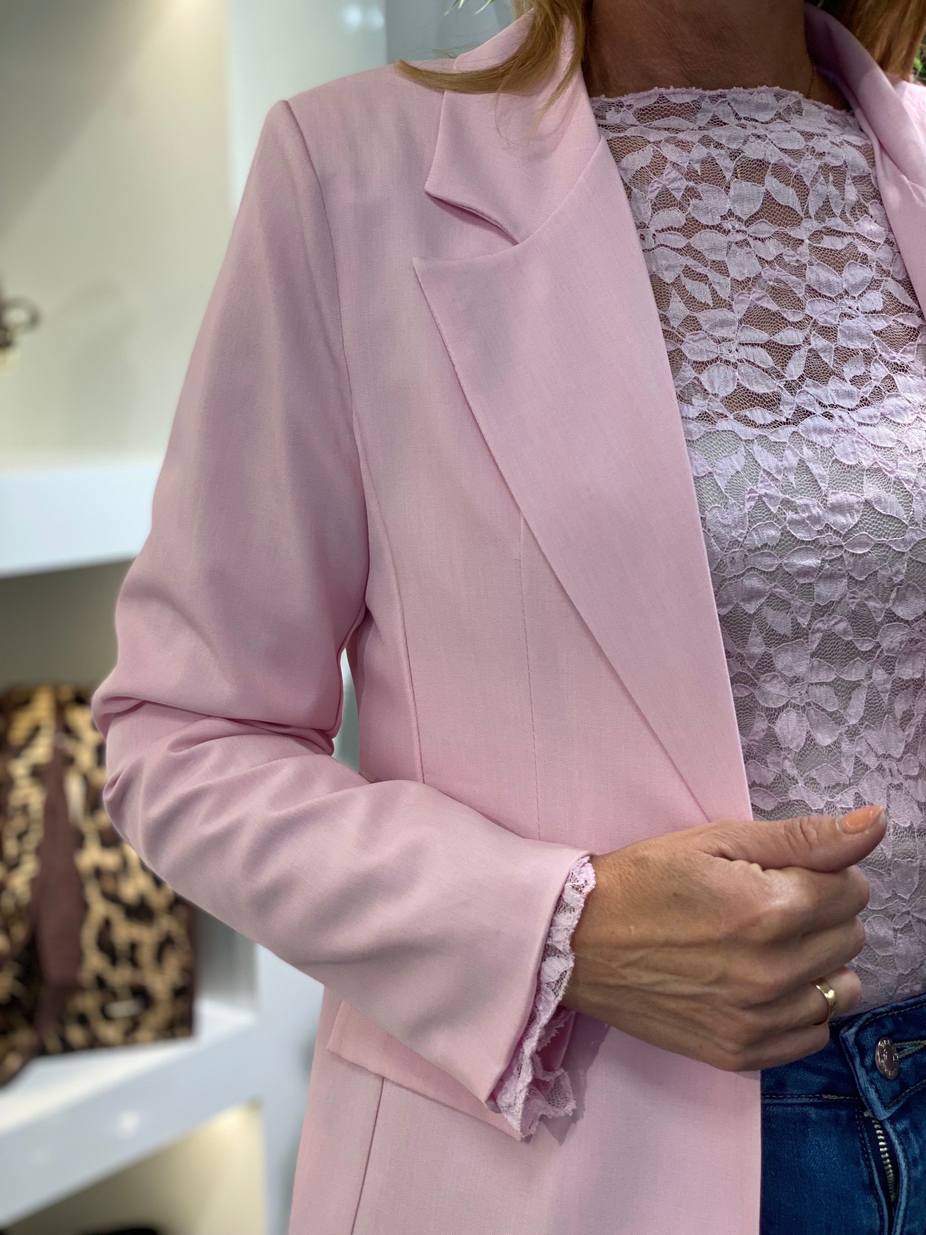 Fashion Halflange Blazer 0430 roze