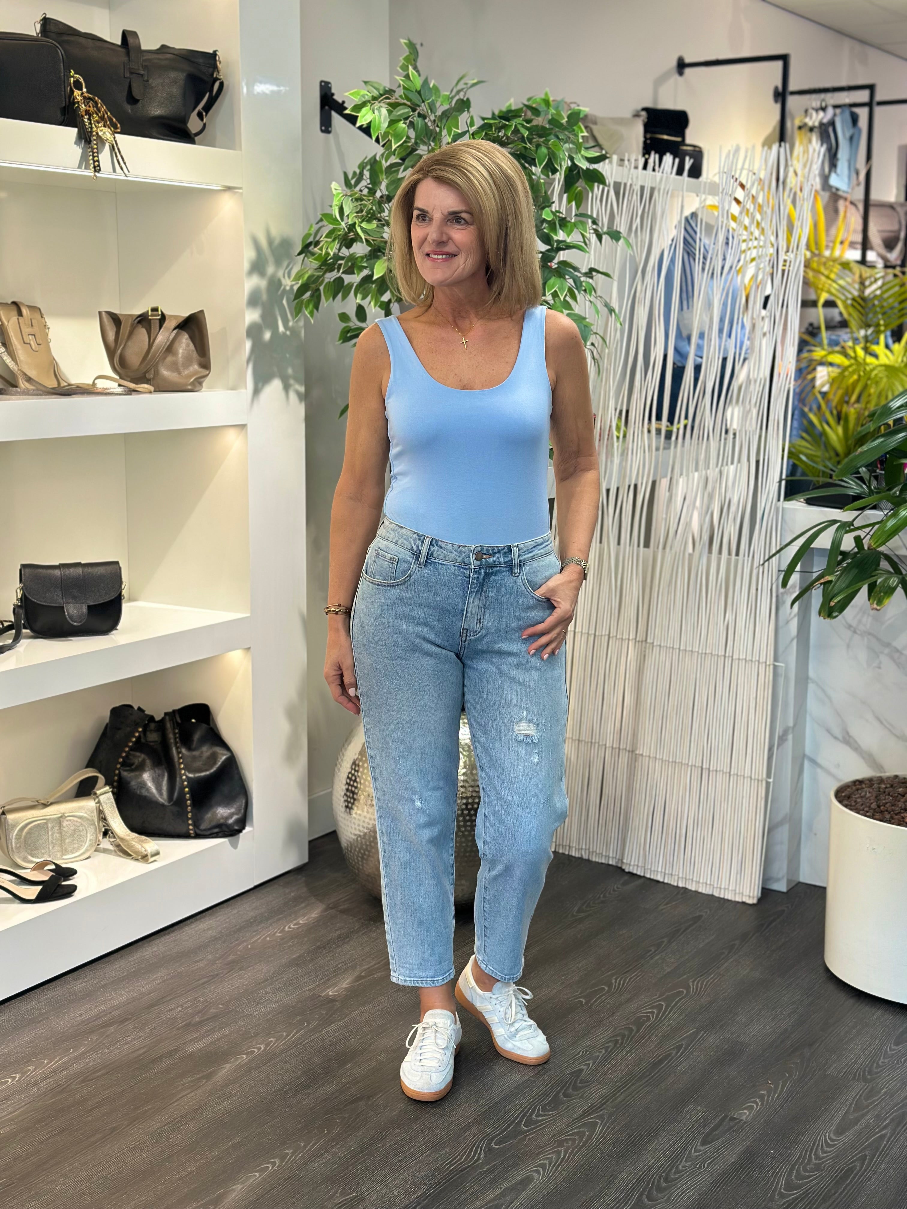 Hemd Top Valentine S101 lichtblauw