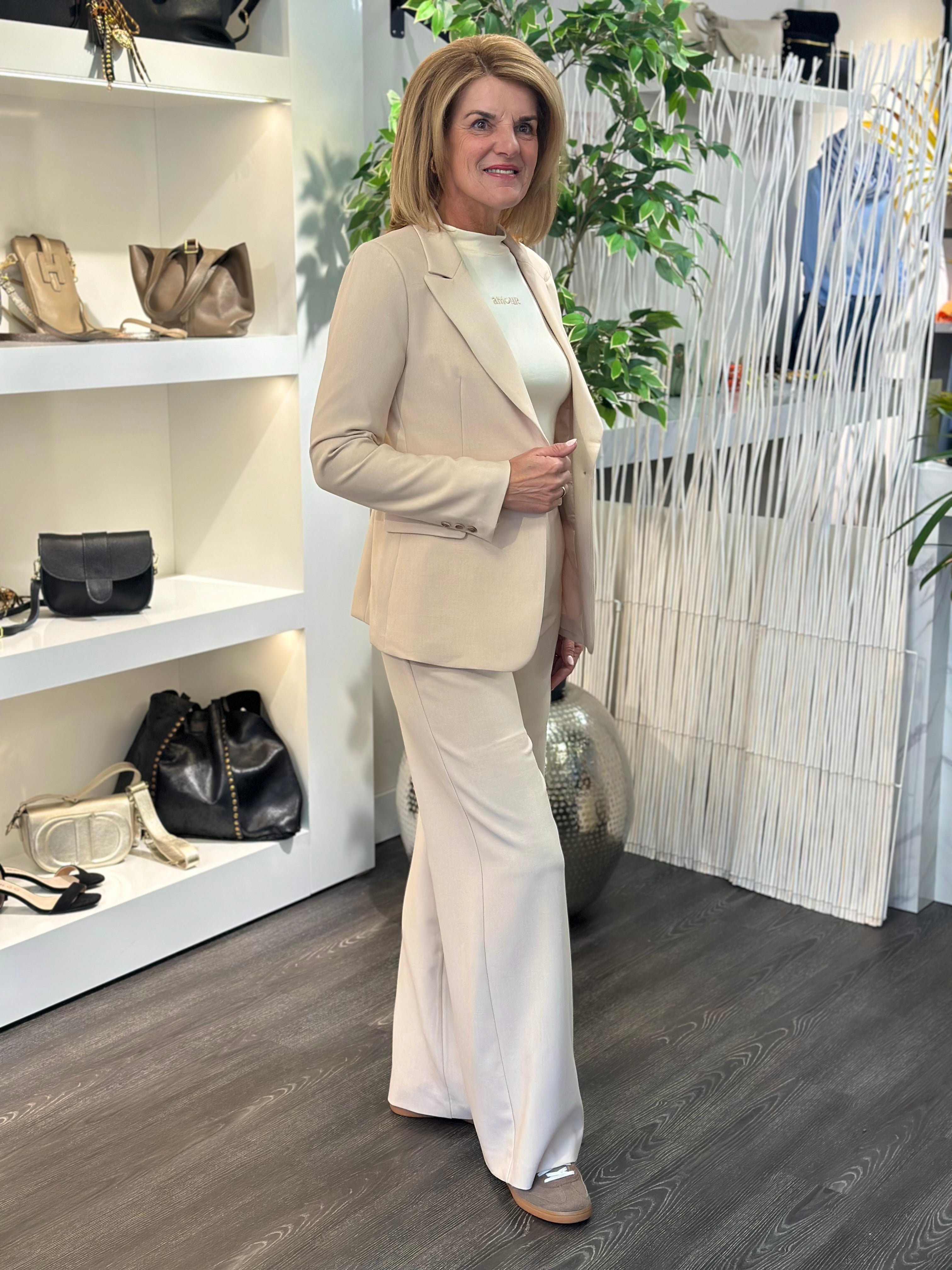 Attentif Wijde Broek P2529 beige