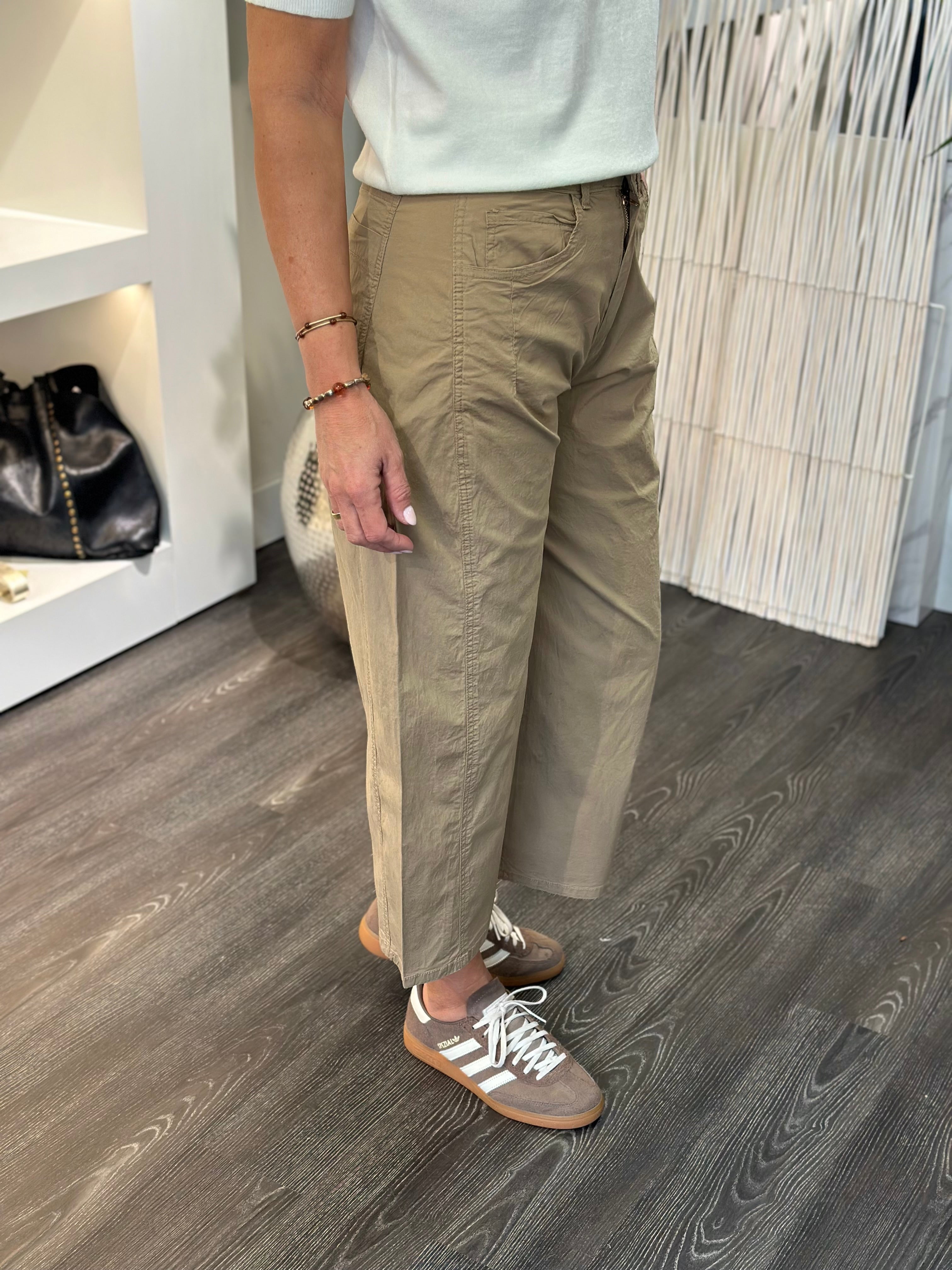 Place Du Jour Balloon Ankle Zomer Broek 98880 taupe
