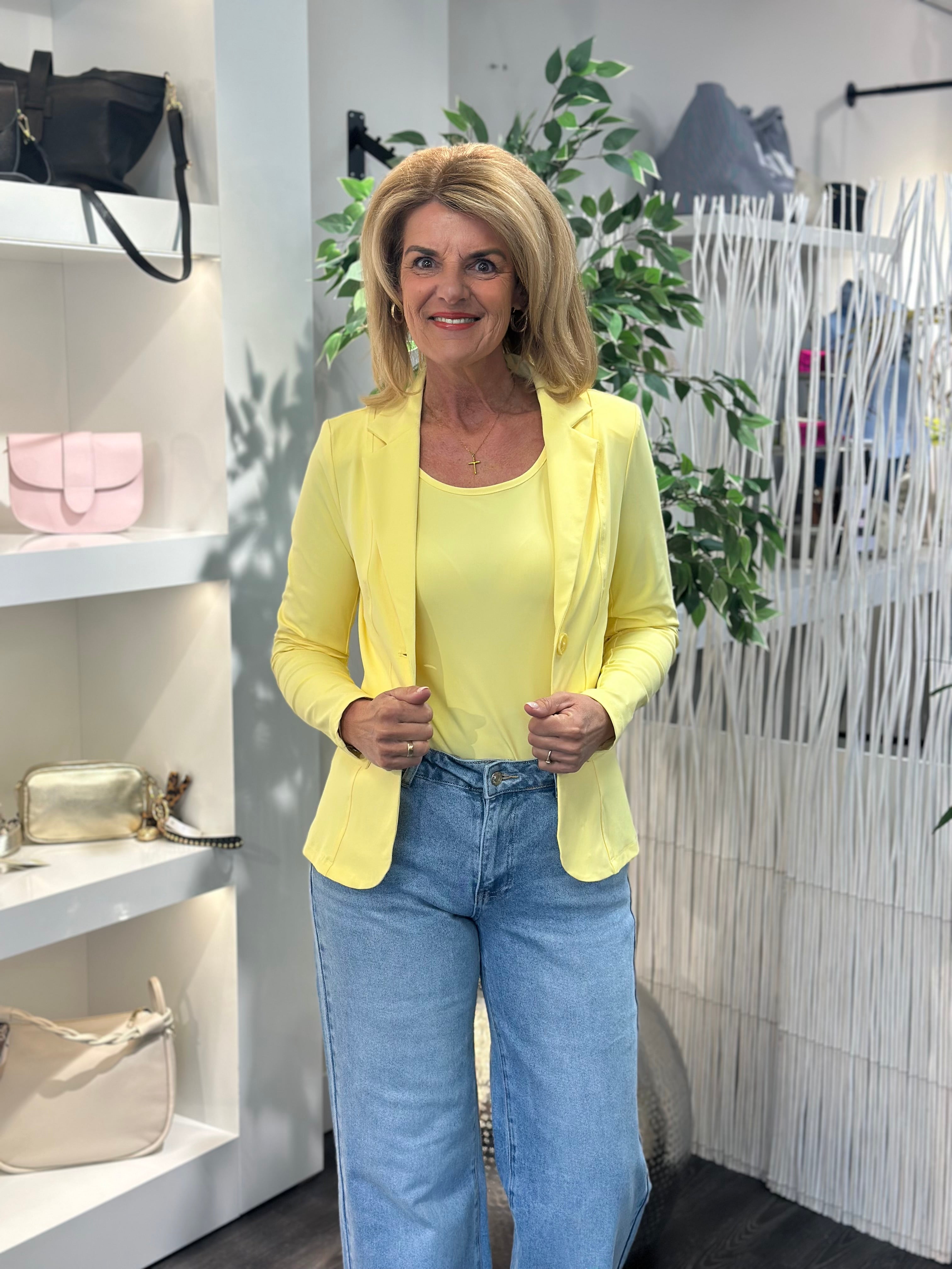 Mi Piace Travelstof Blazer 202015 lemon yellow