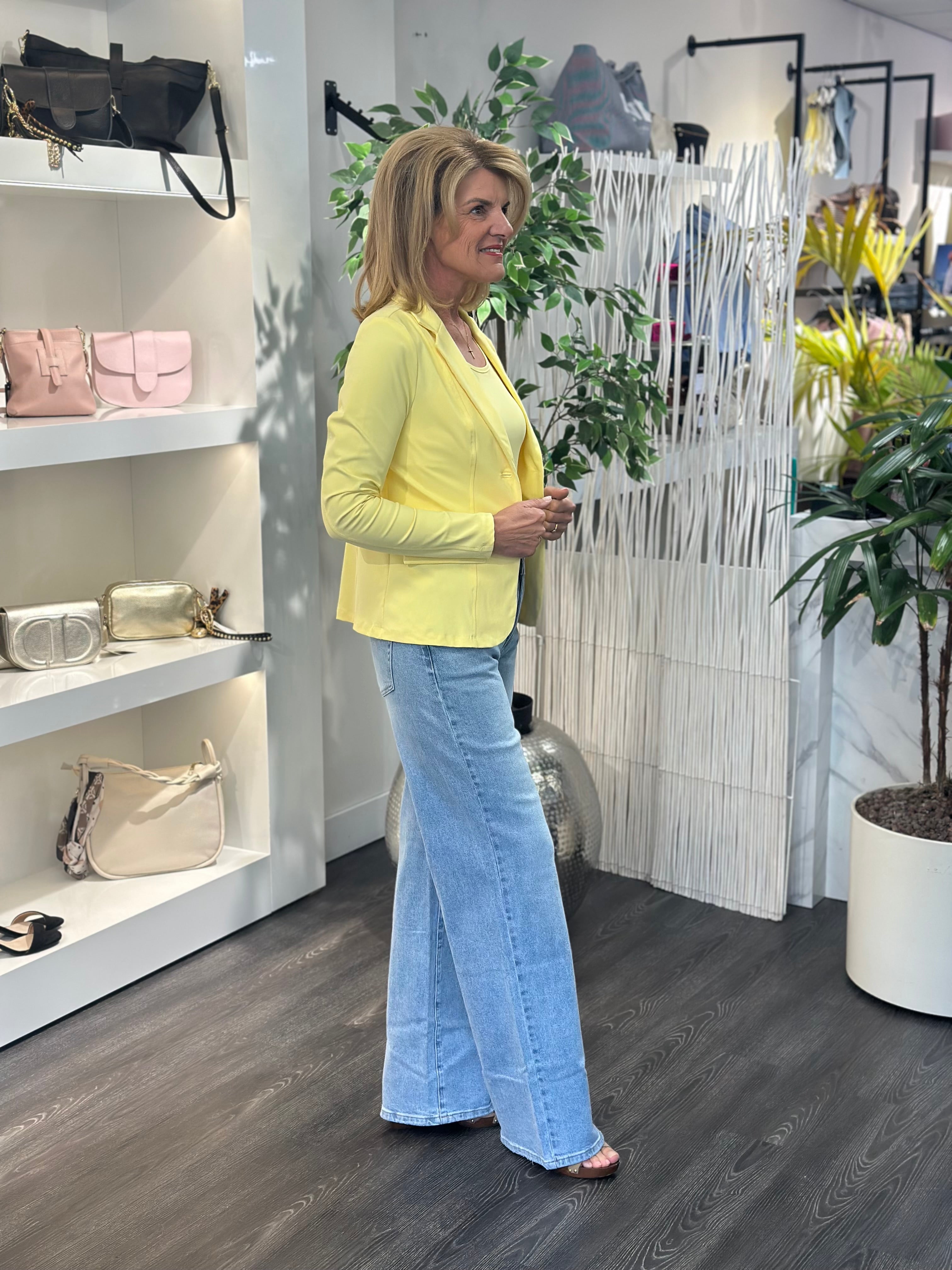 Mi Piace Travelstof Blazer 202015 lemon yellow