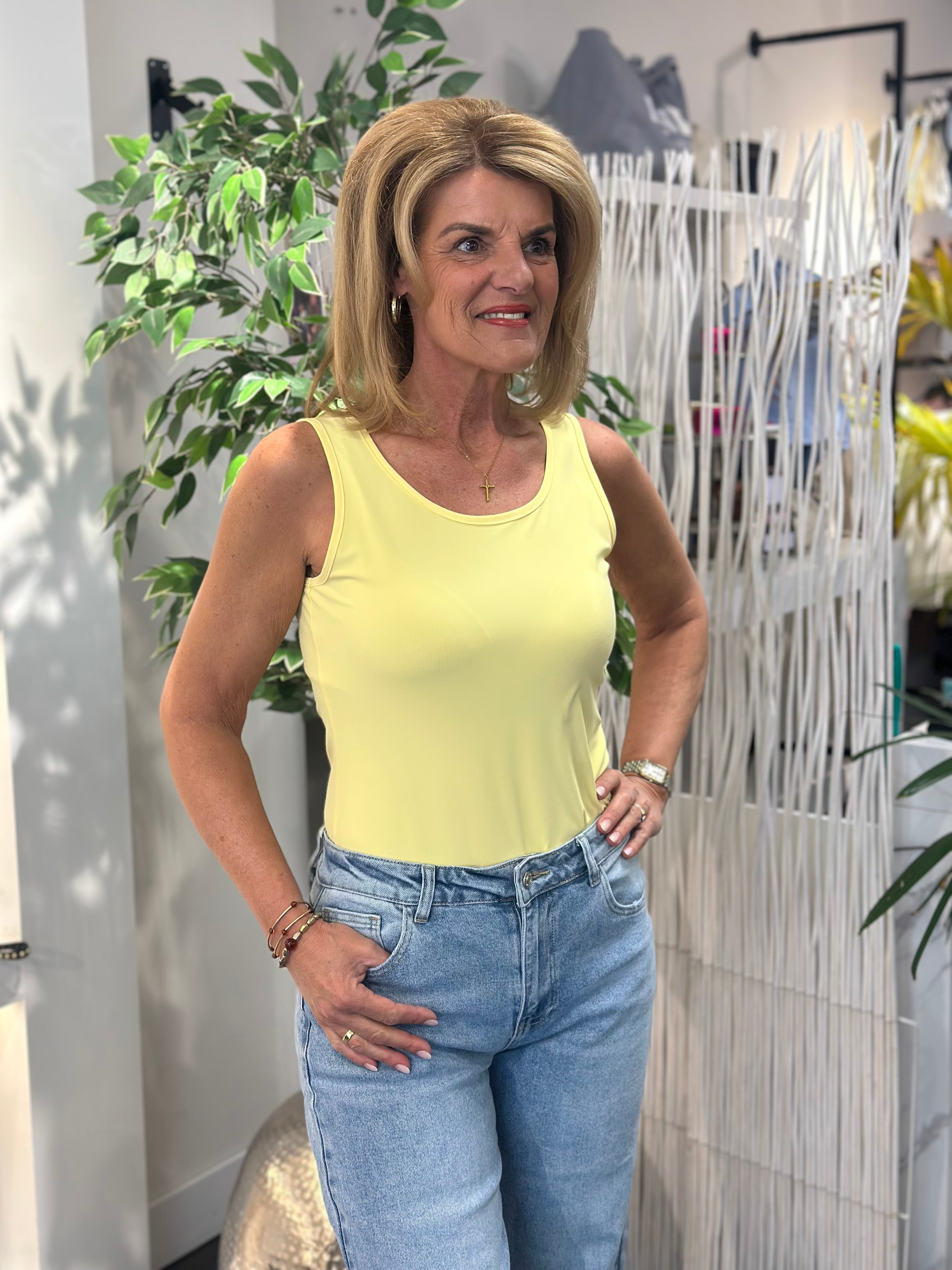 Mi Piace Travelstof Top 202027 Lemon Yellow