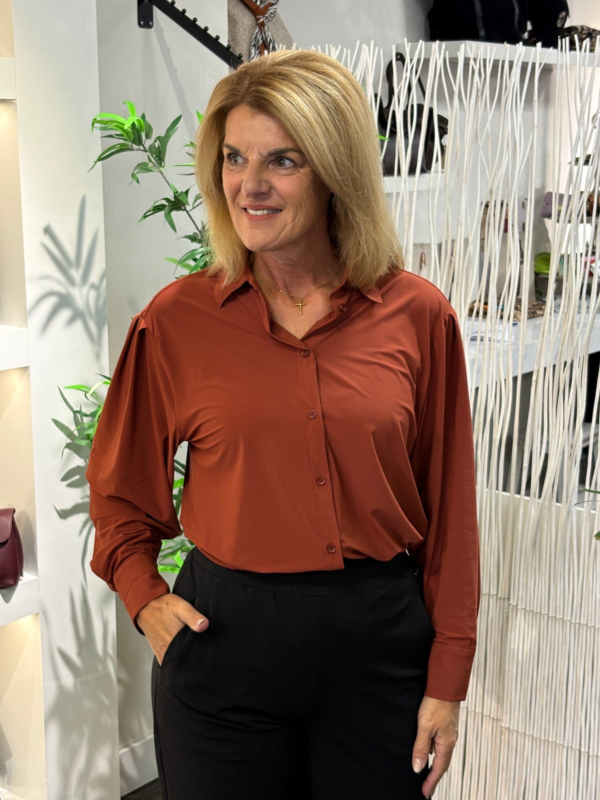 Mi Piace Blouse Oversized Light 202863 Fired Brick