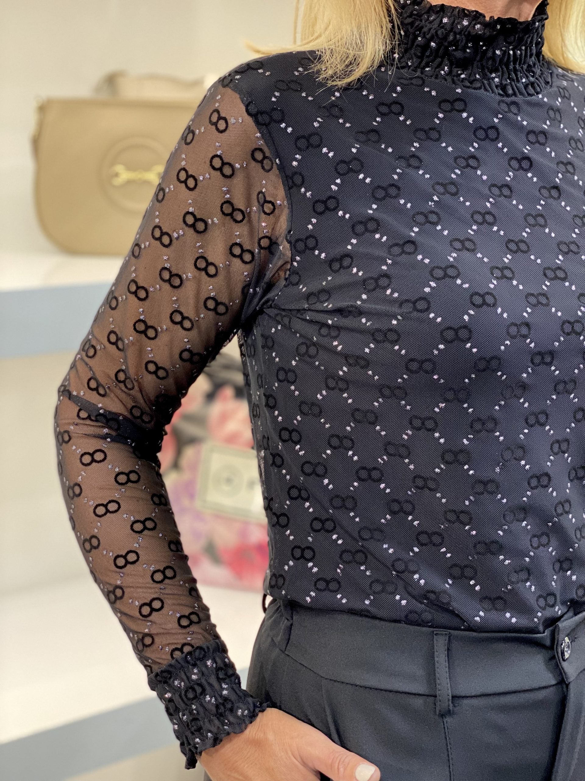 Chastar Glam Top zwart 0384