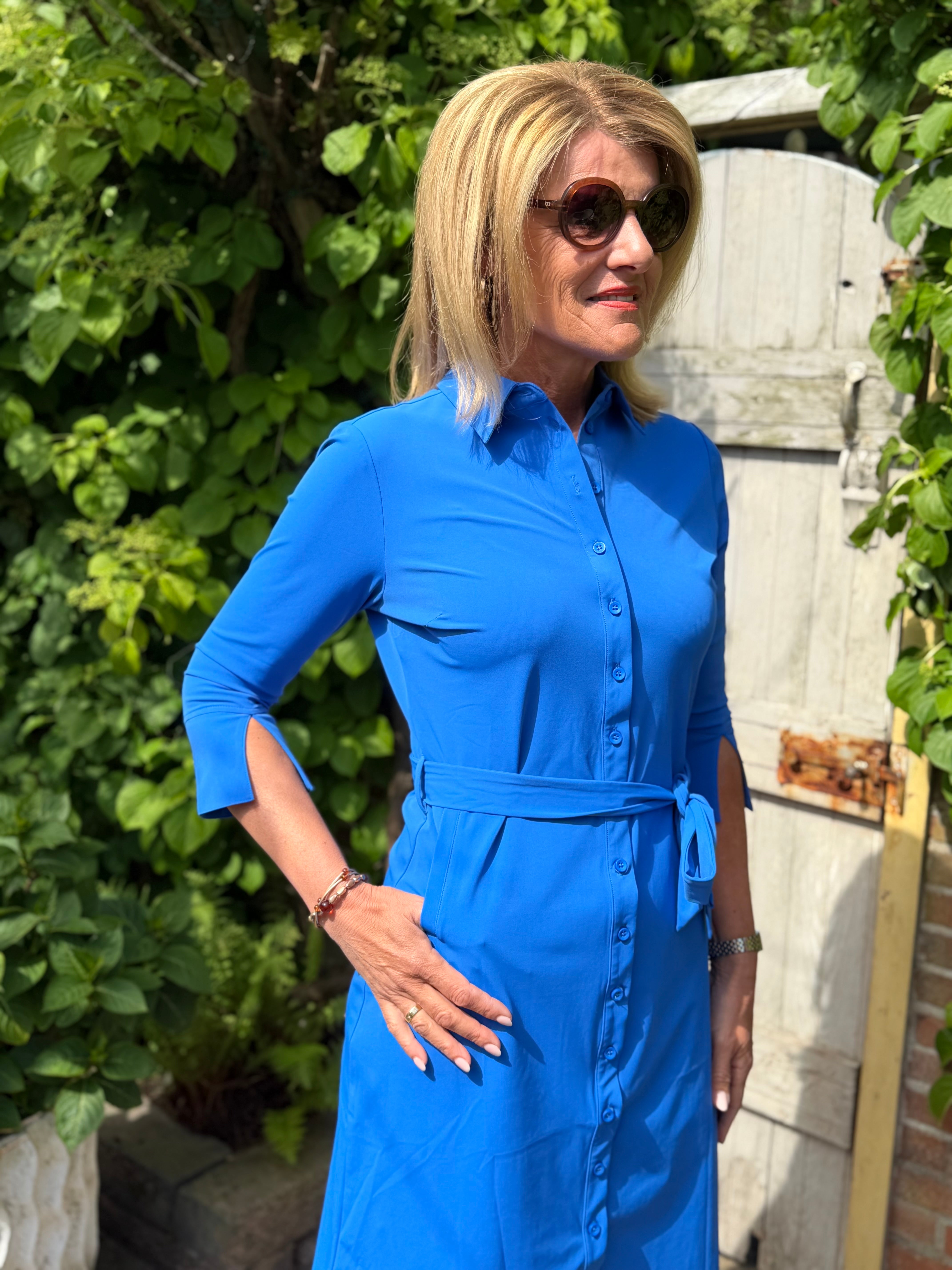 Mi Piace Travelstof Jurk 202092 nautic blue