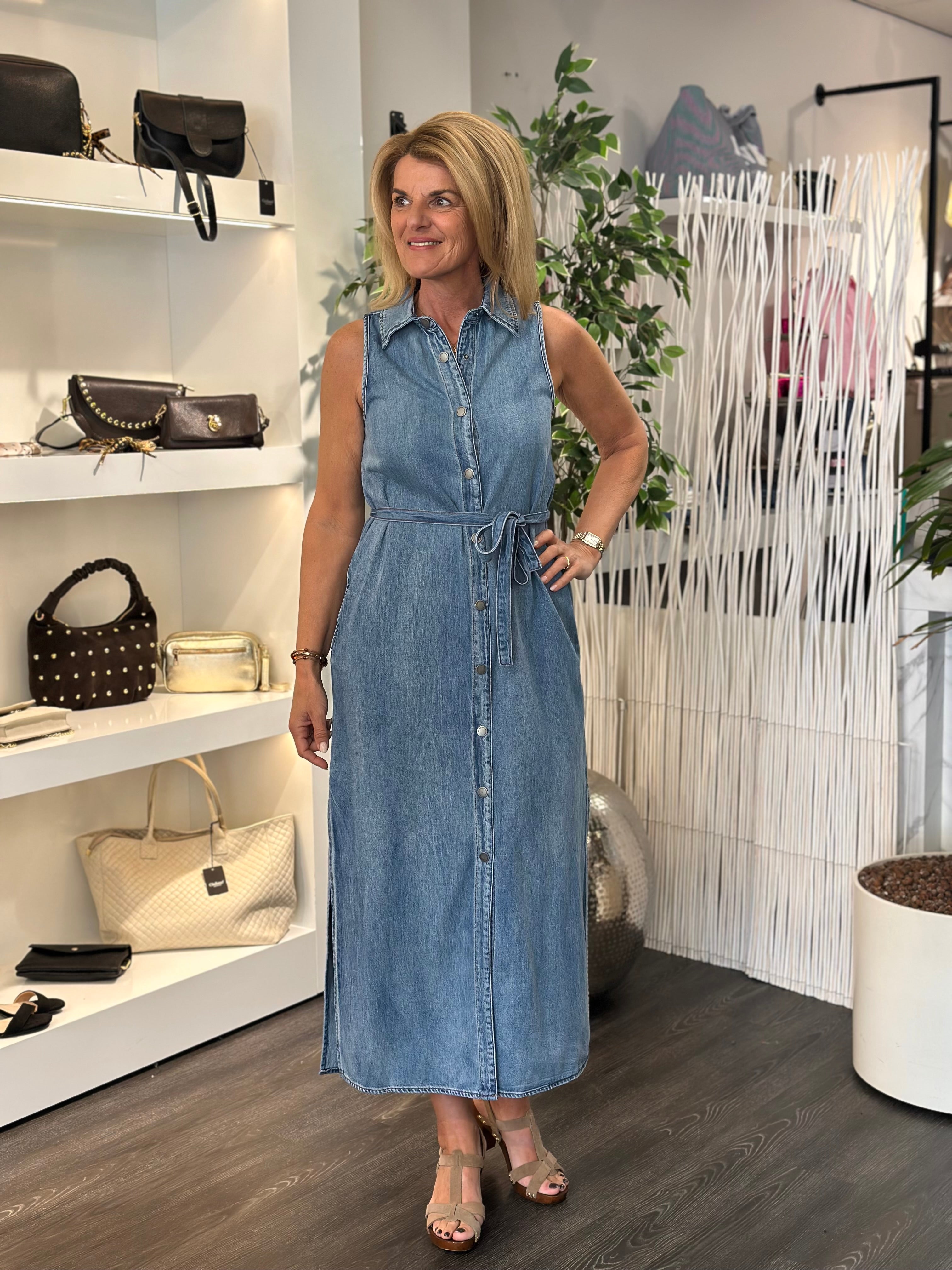 My Essential Wardrobe MWHilma 171 Jurk medium clear blue wash