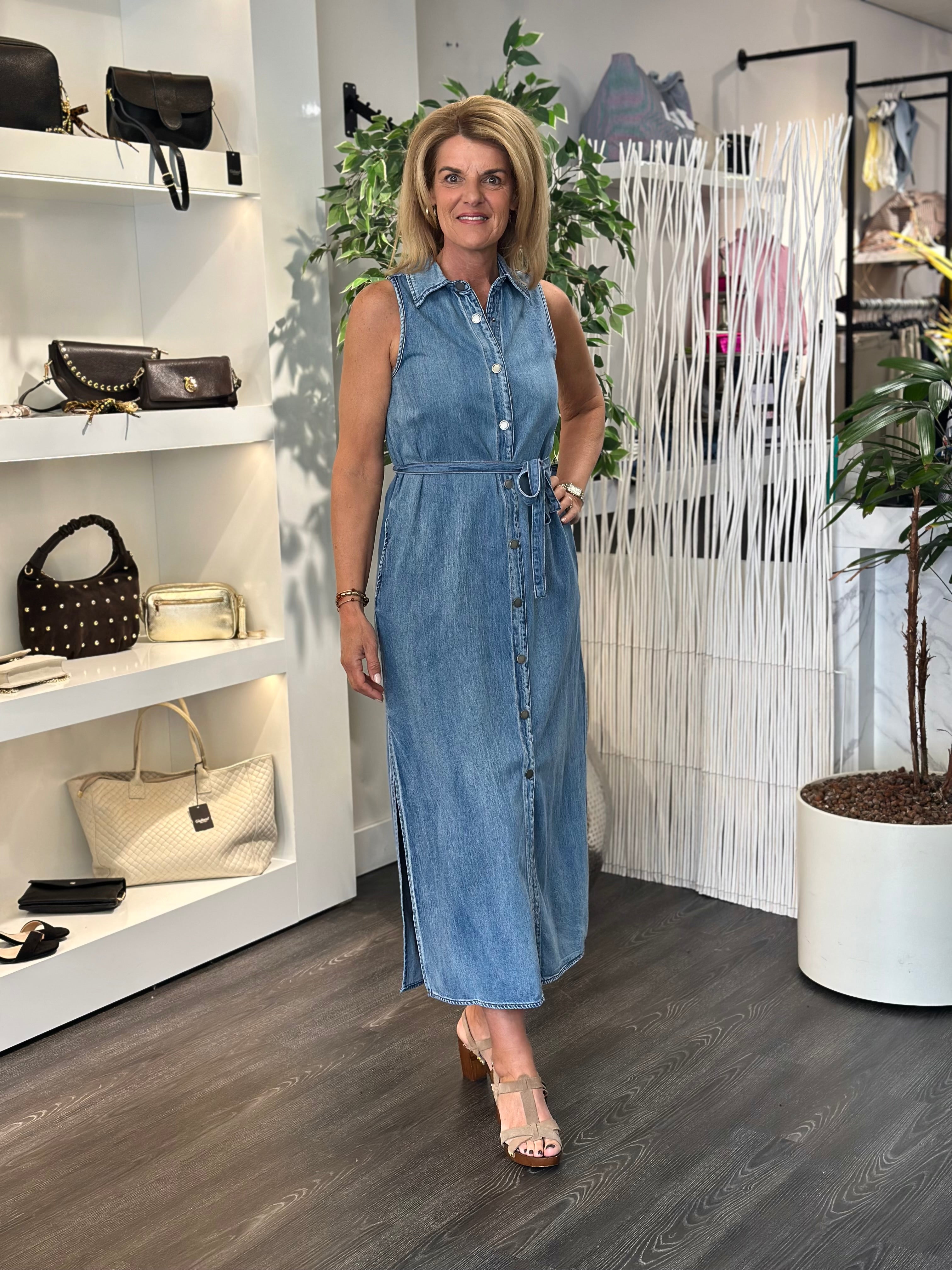 My Essential Wardrobe MWHilma 171 Jurk medium clear blue wash