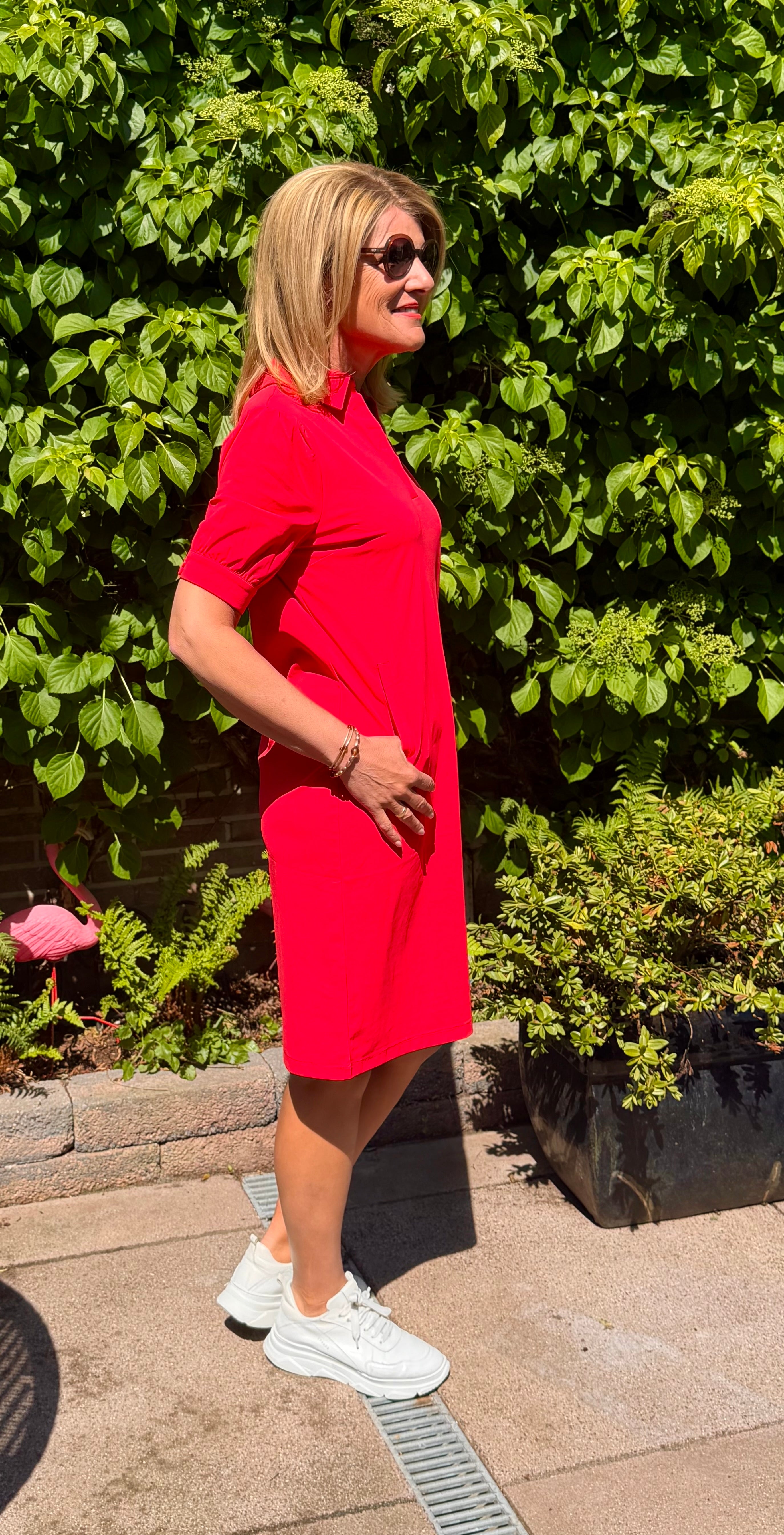 Mi Piace Travelstof Jurk 202605 rood