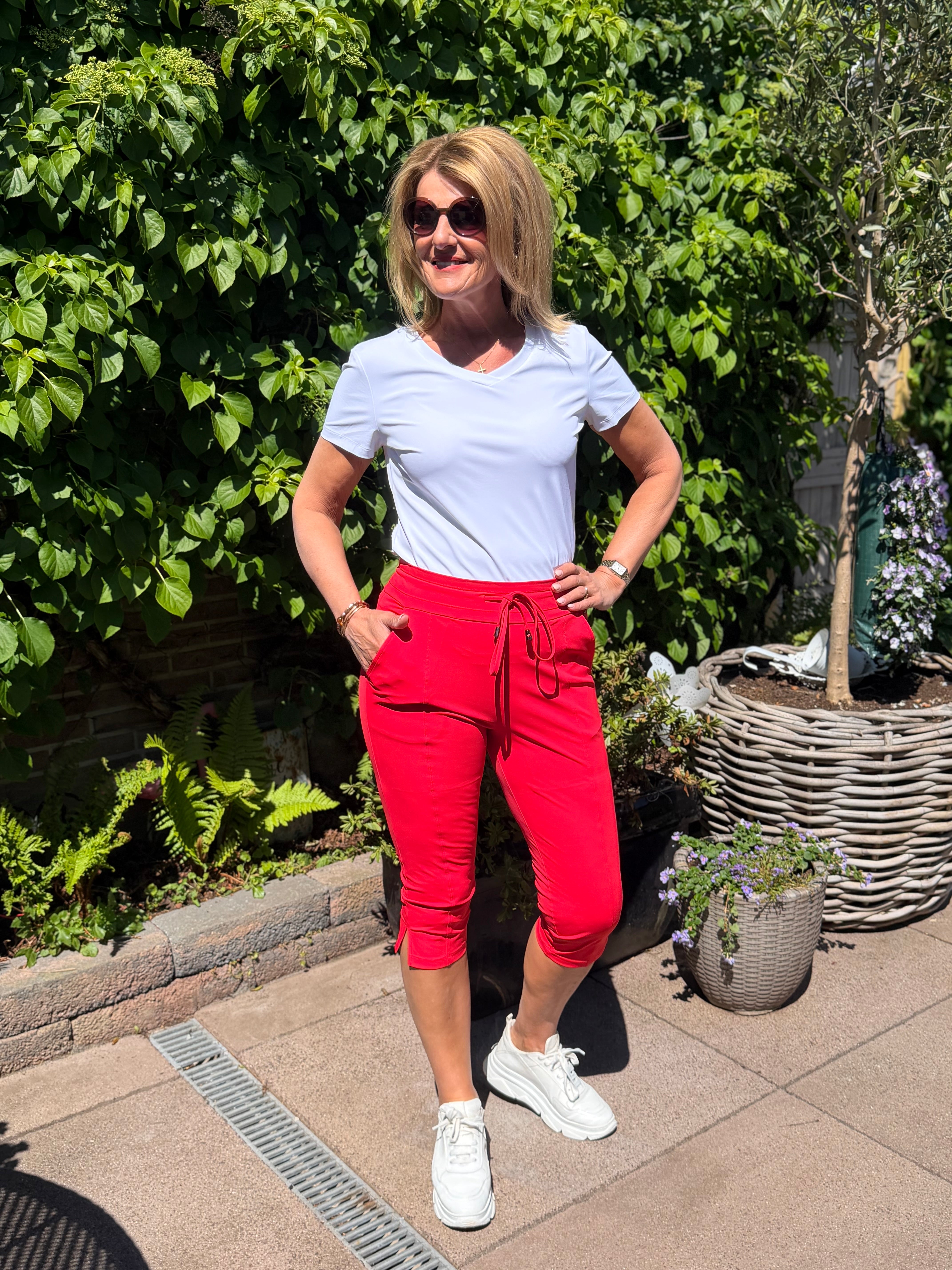 Mi Piace Travel Capri Broek Split 202820 rood