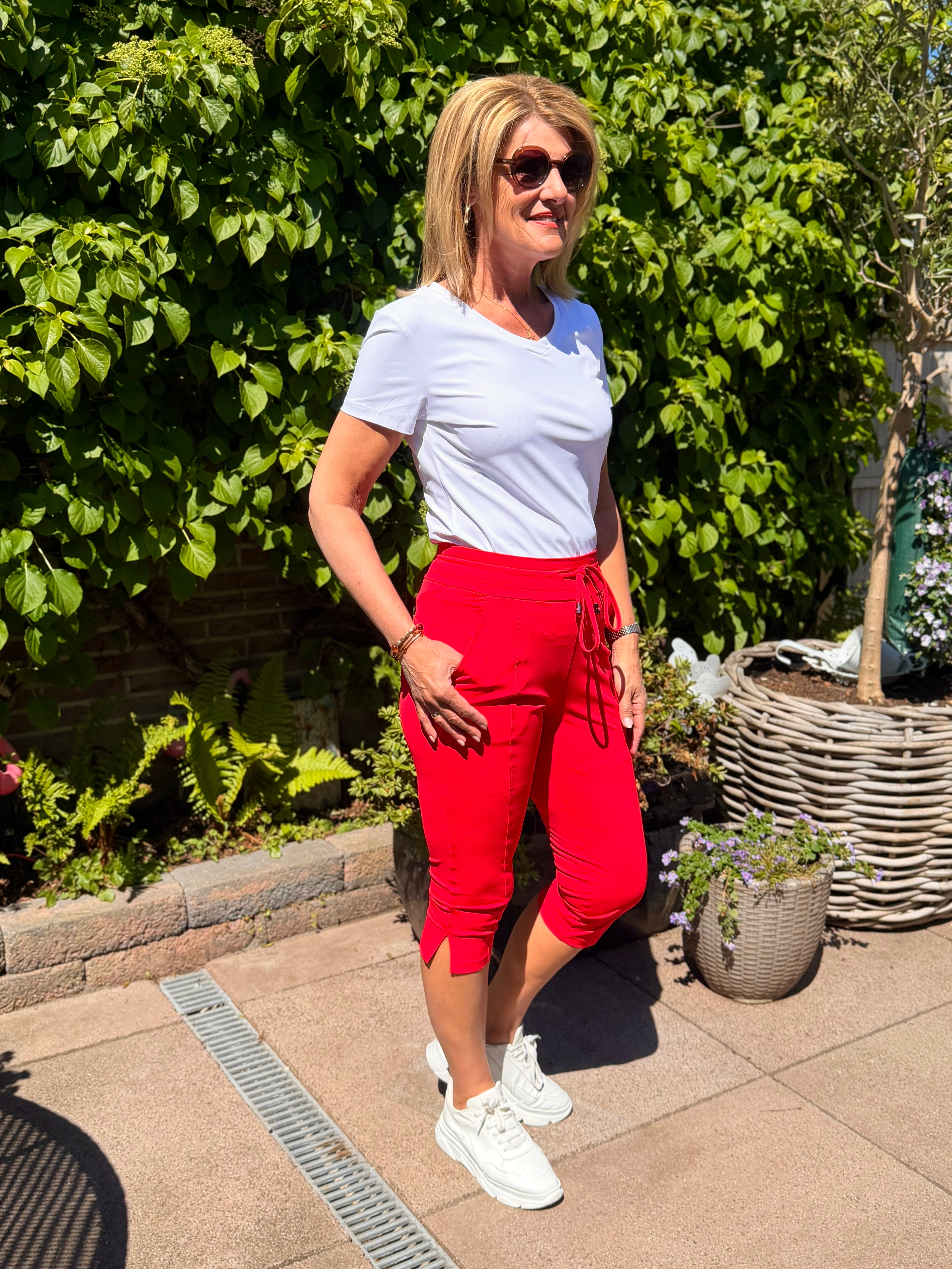 Mi Piace Travel Capri Broek Split 202820 rood