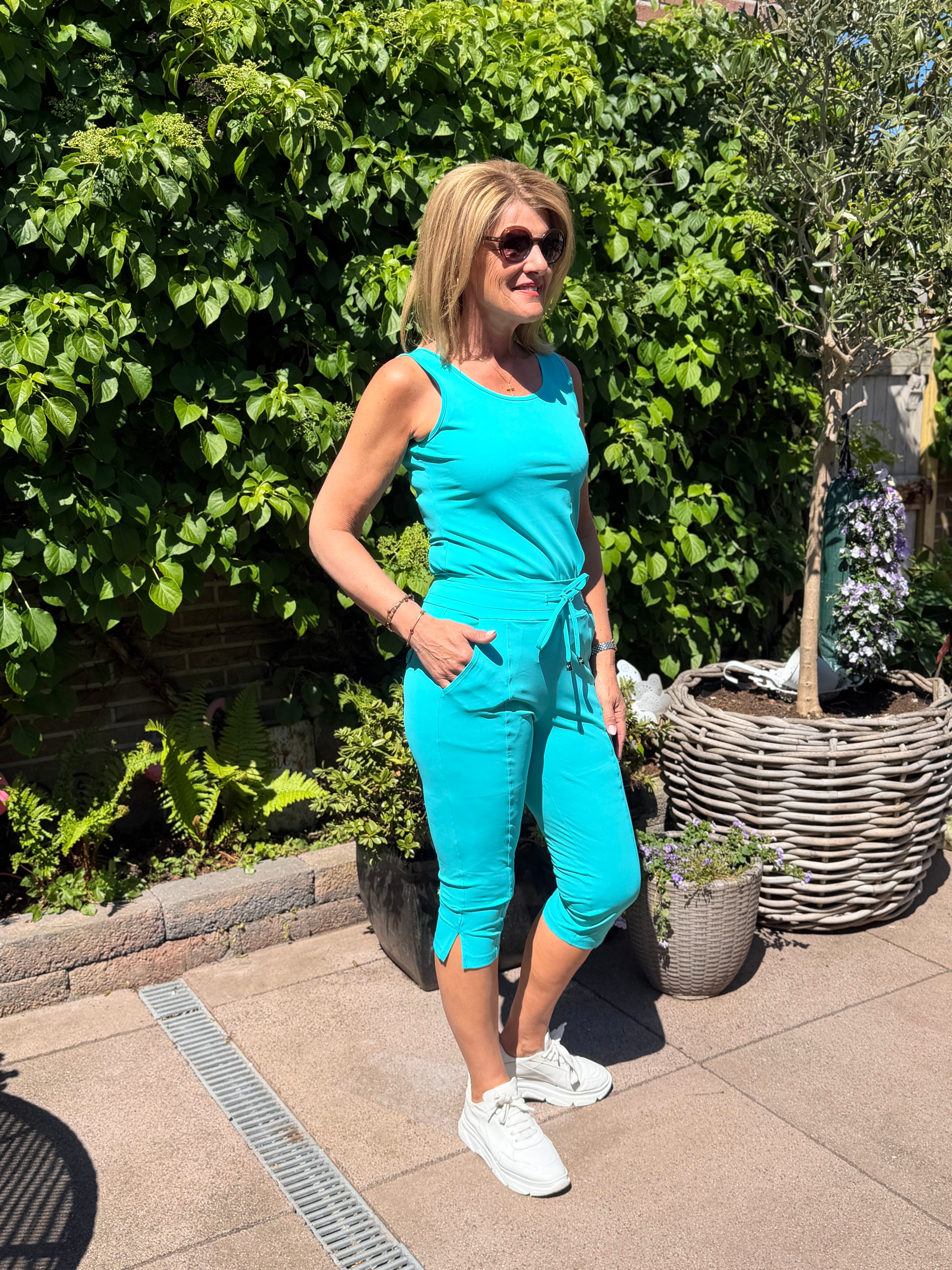 Mi Piace Travel Capri Broek Split 202820 virvidian green