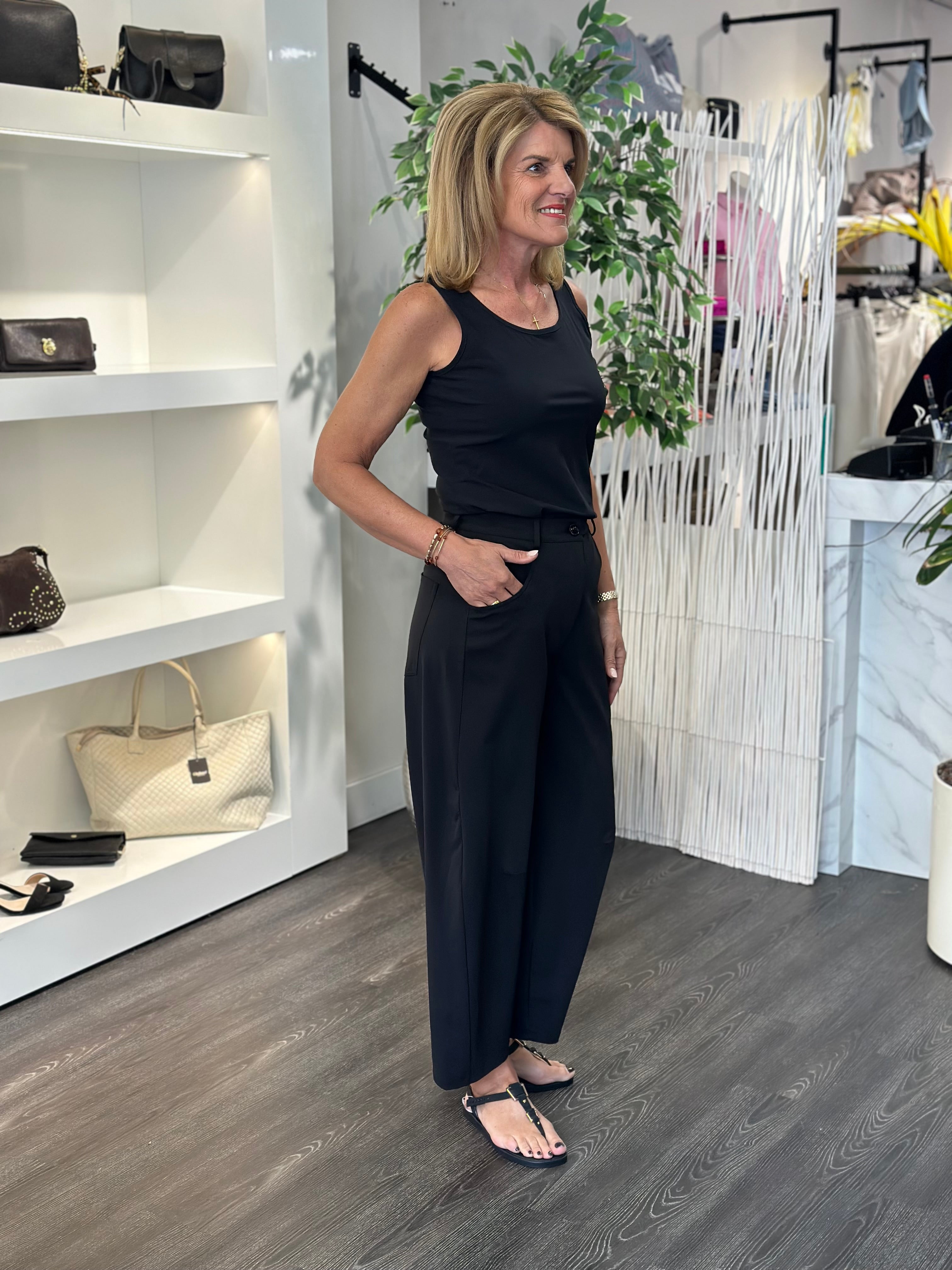 Mi Piace Travelstof Broek Balloon Model 202798 zwart
