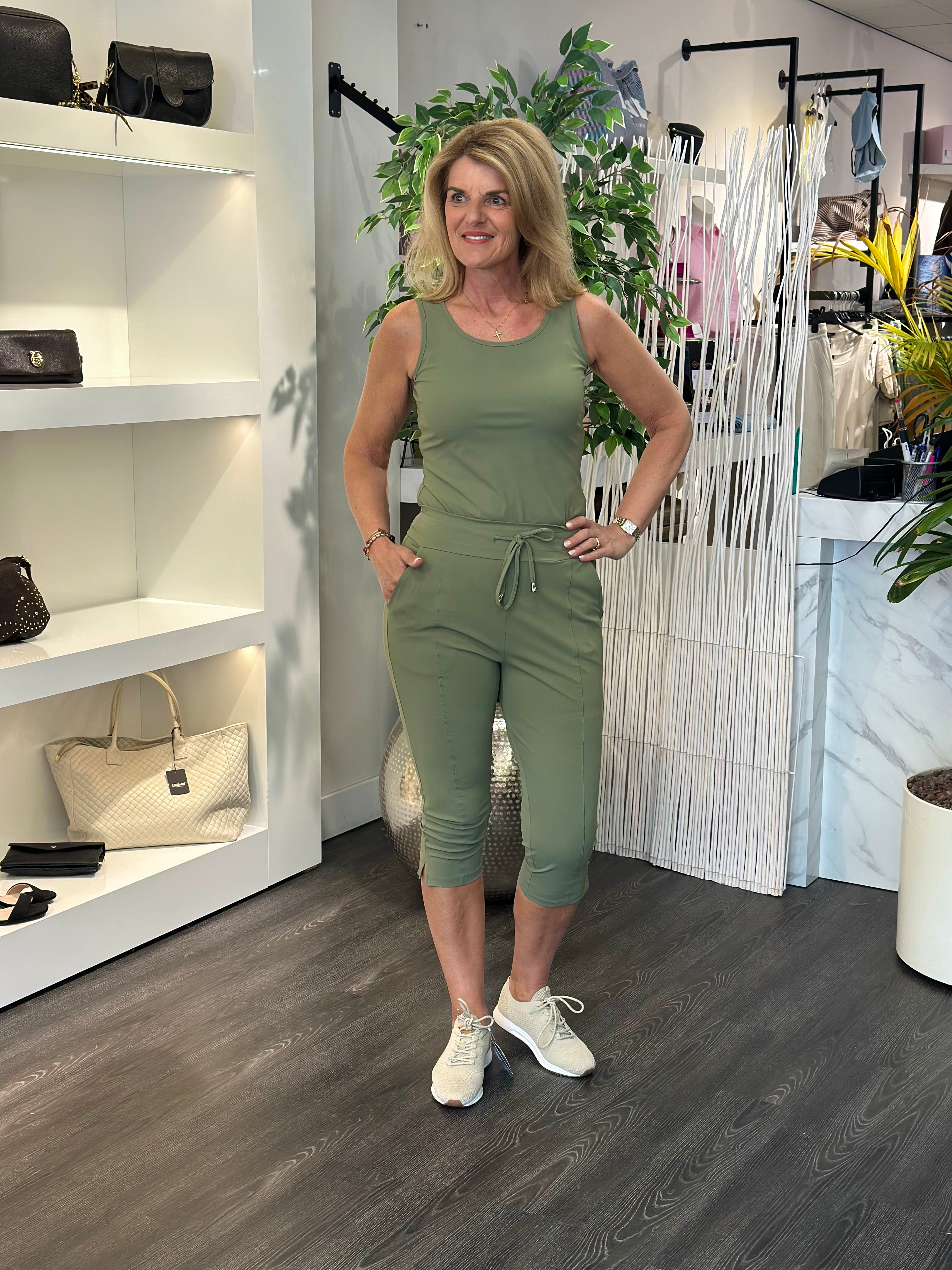 Mi Piace Travel Capri Broek Split 202820 olive