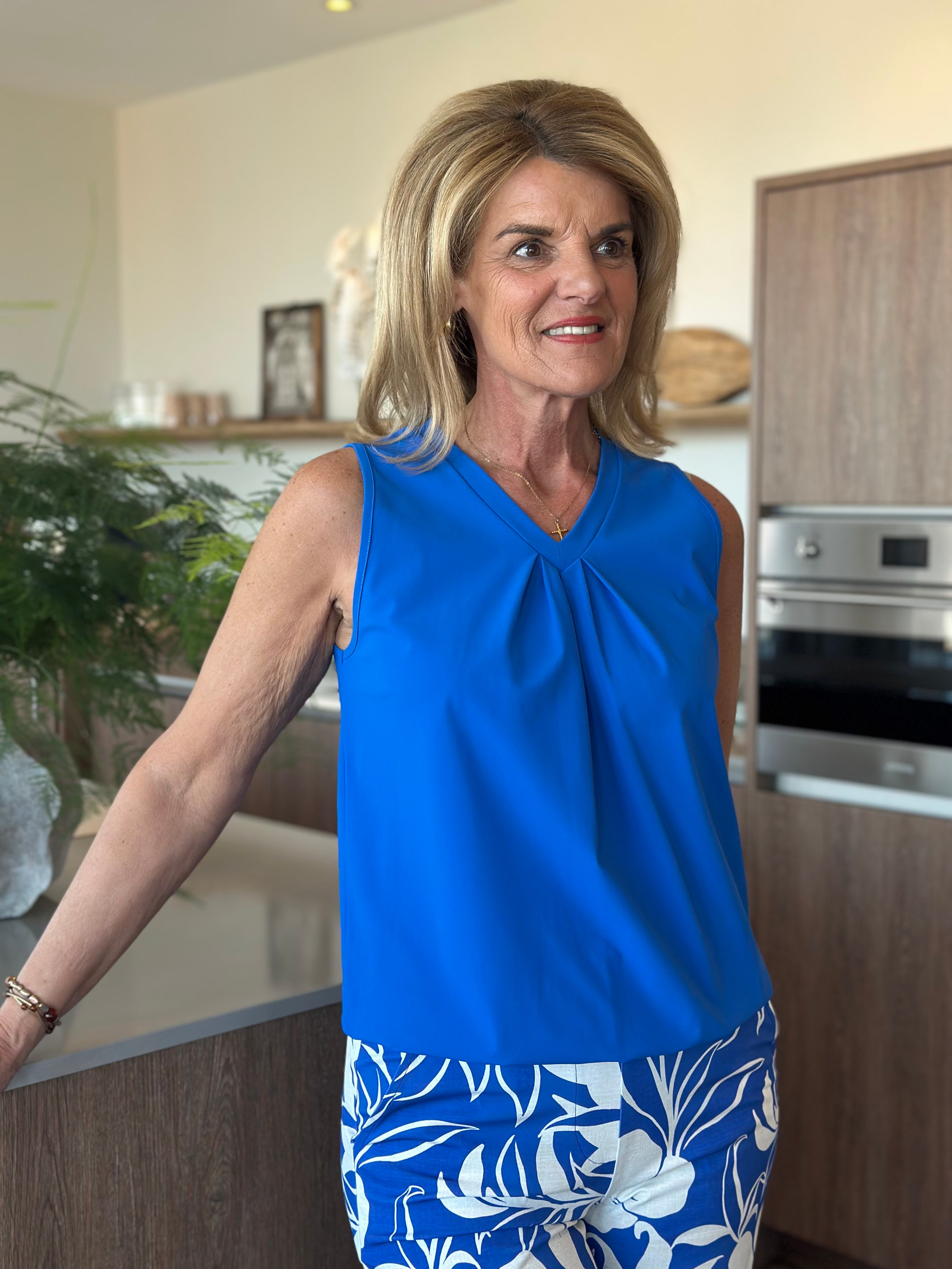 Mi Piace Travel Top Pleated 202814 nautic blue