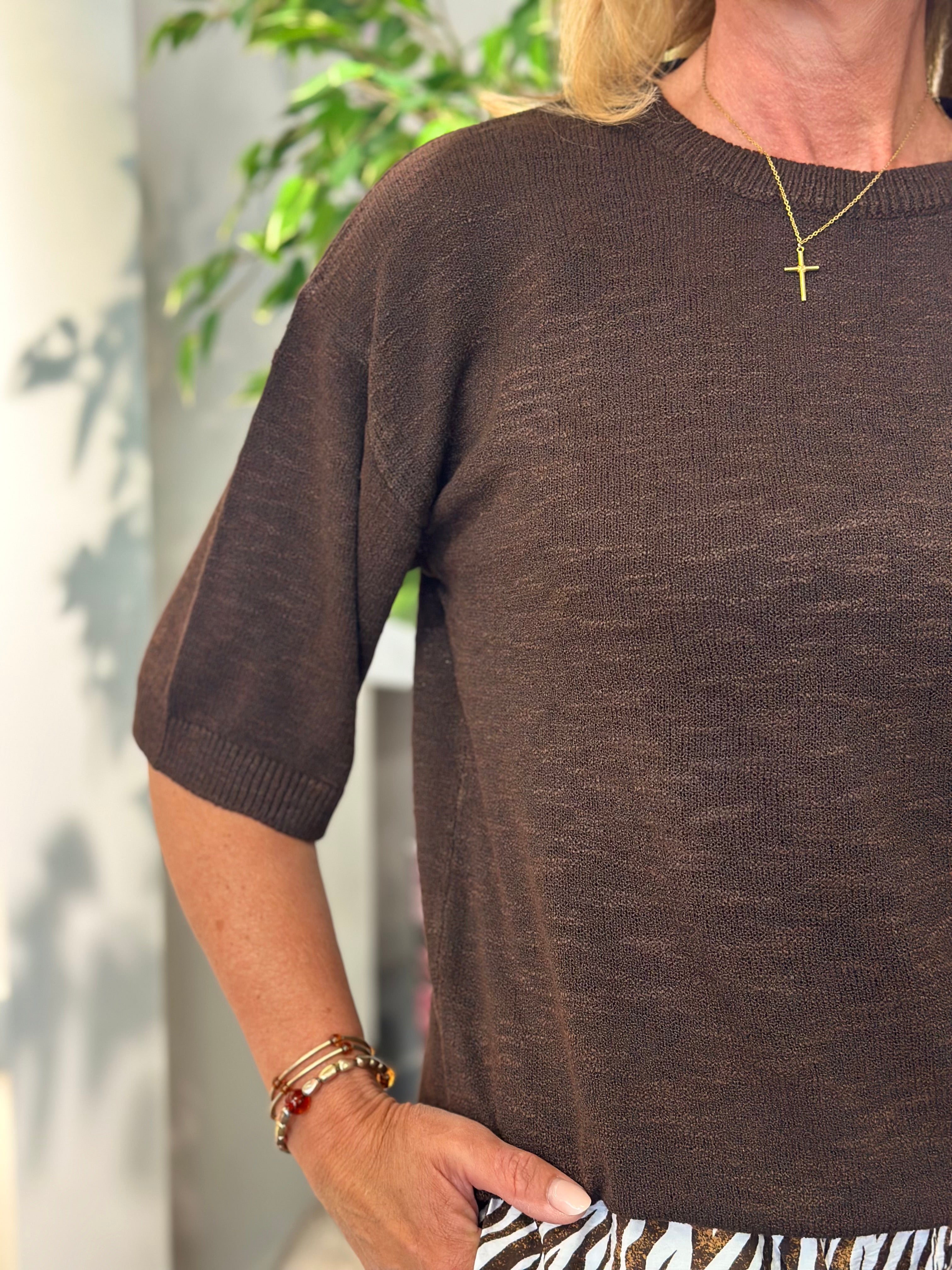 Freequent Vicki Pullover coffee bean