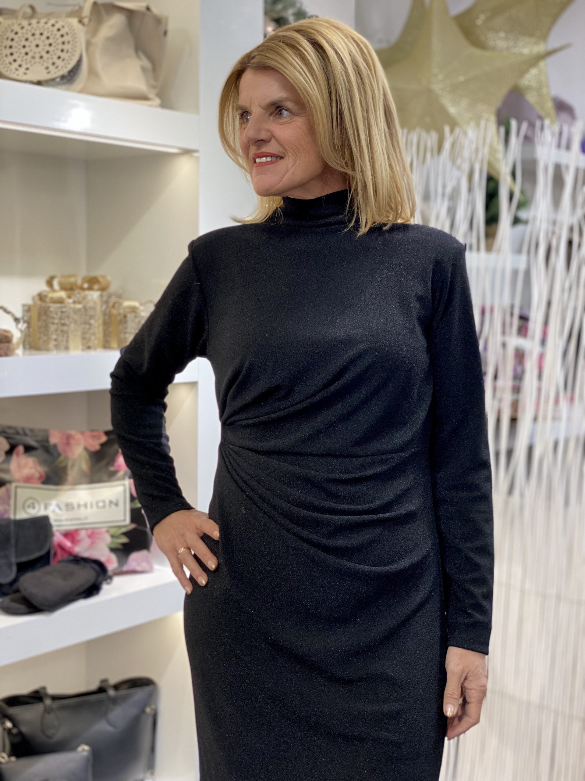 Musthaves by Elja Jurk zwart glitter