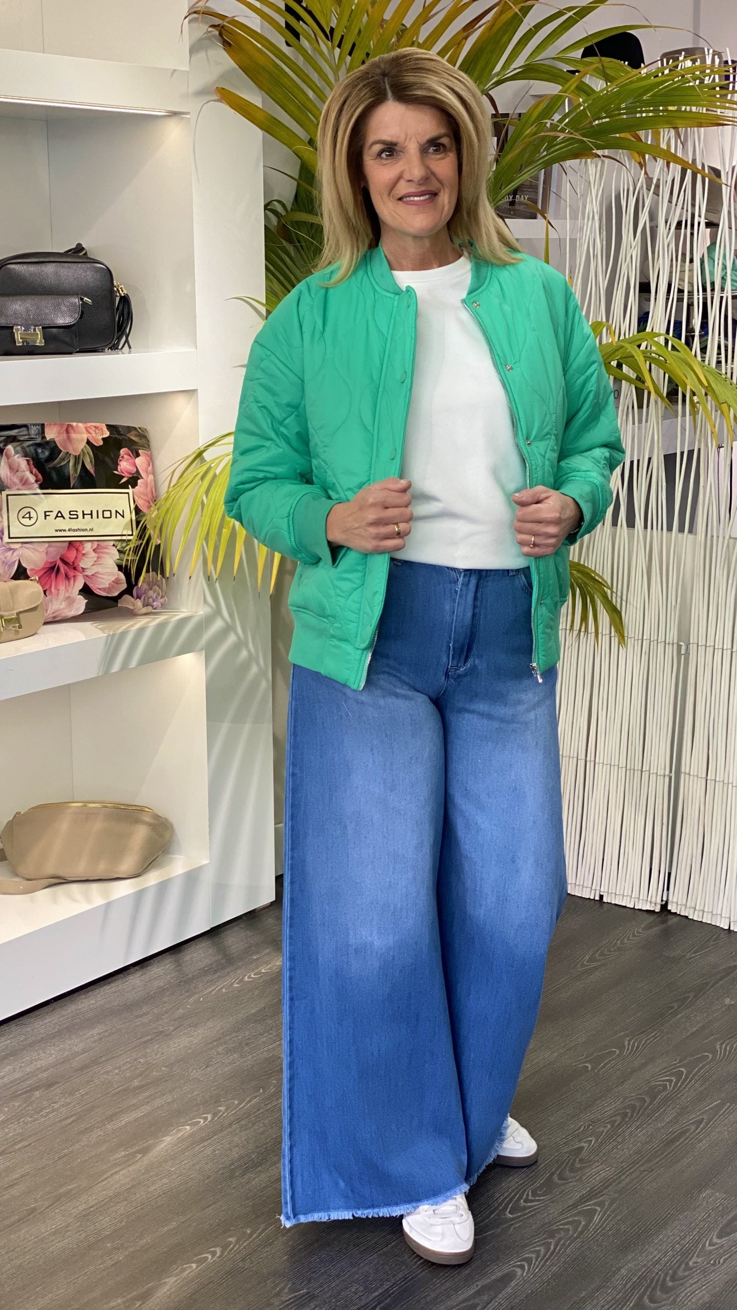 Azzurro Gewatteerd Jasje 9844 groen