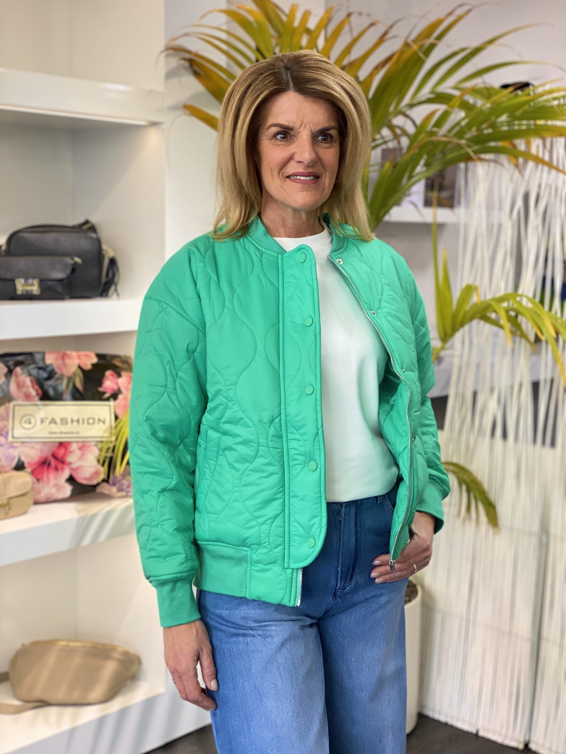 Azzurro Gewatteerd Jasje 9844 groen