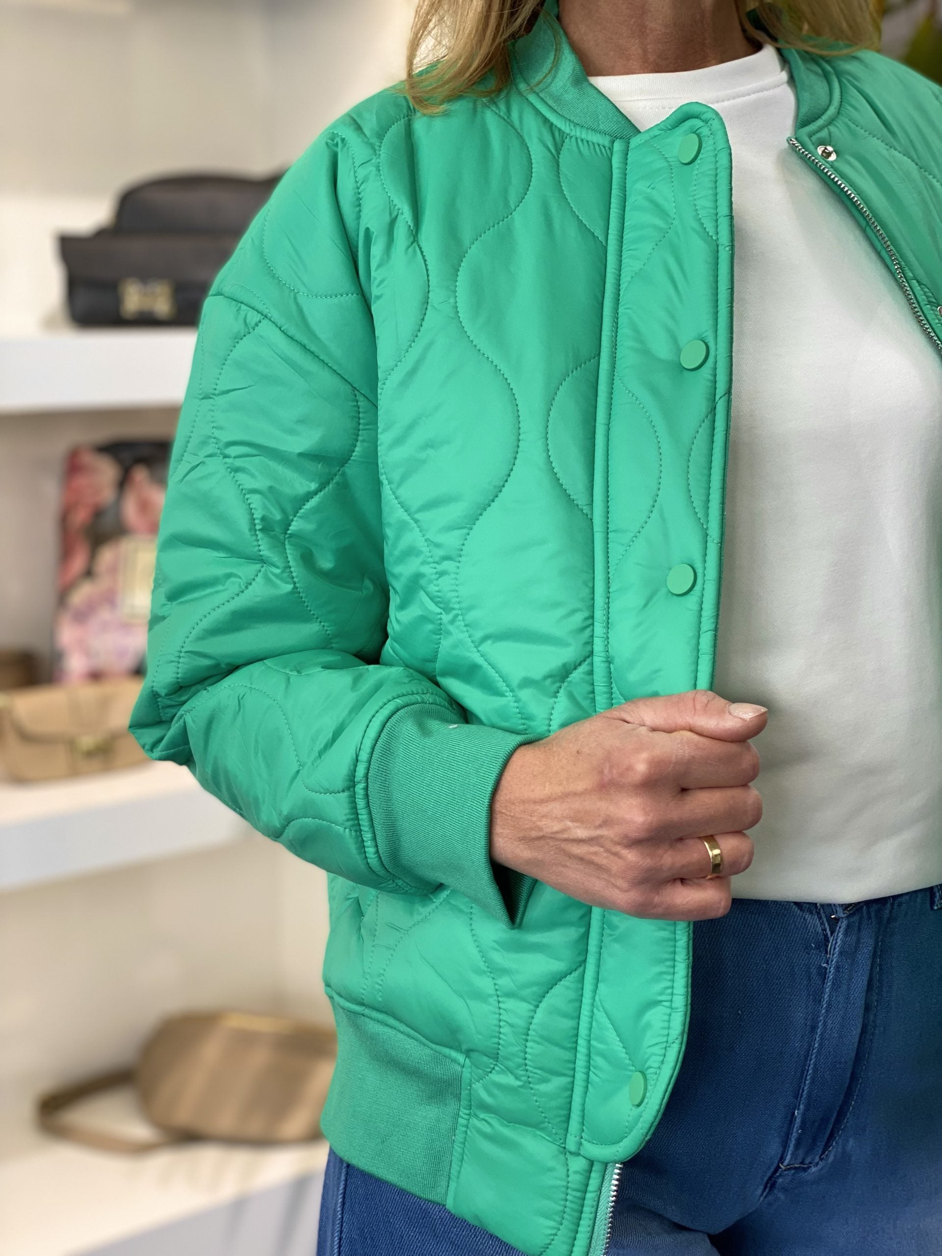 Azzurro Gewatteerd Jasje 9844 groen