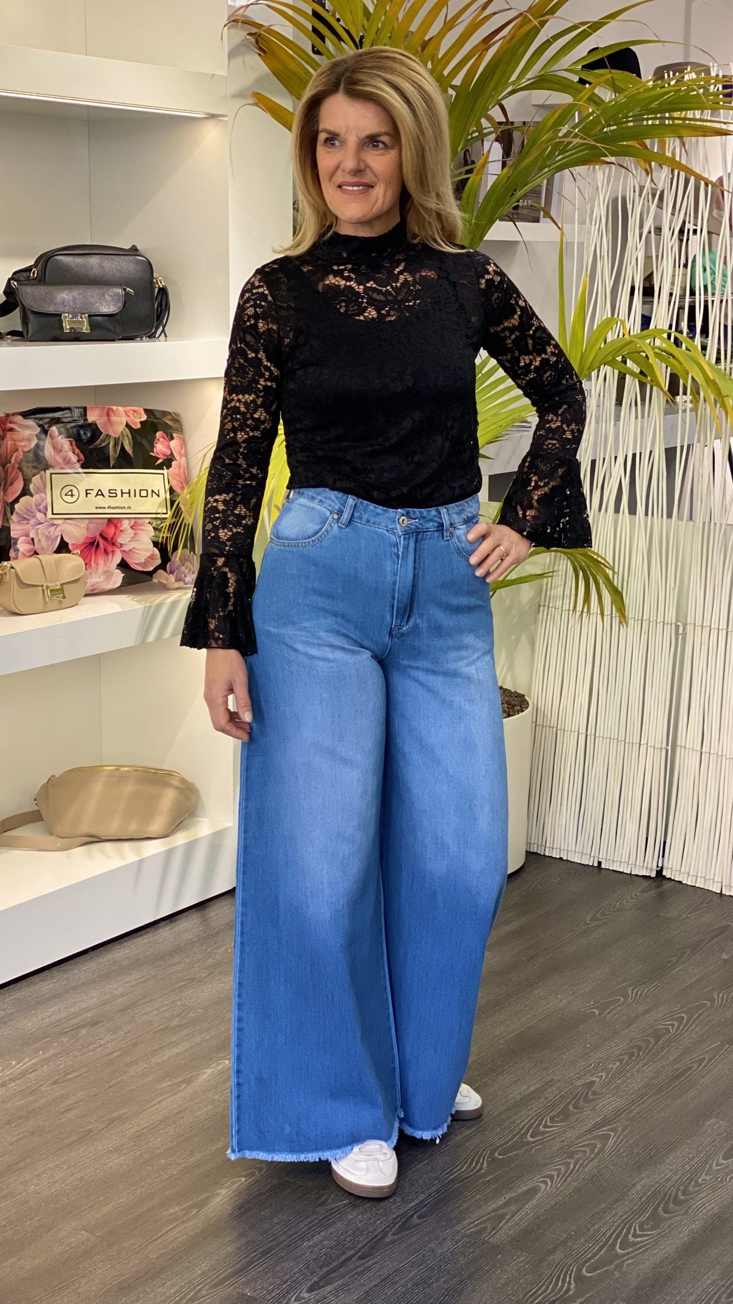 Place Du Jour Wijde jeans Spijkerbroek 98757 denim blue